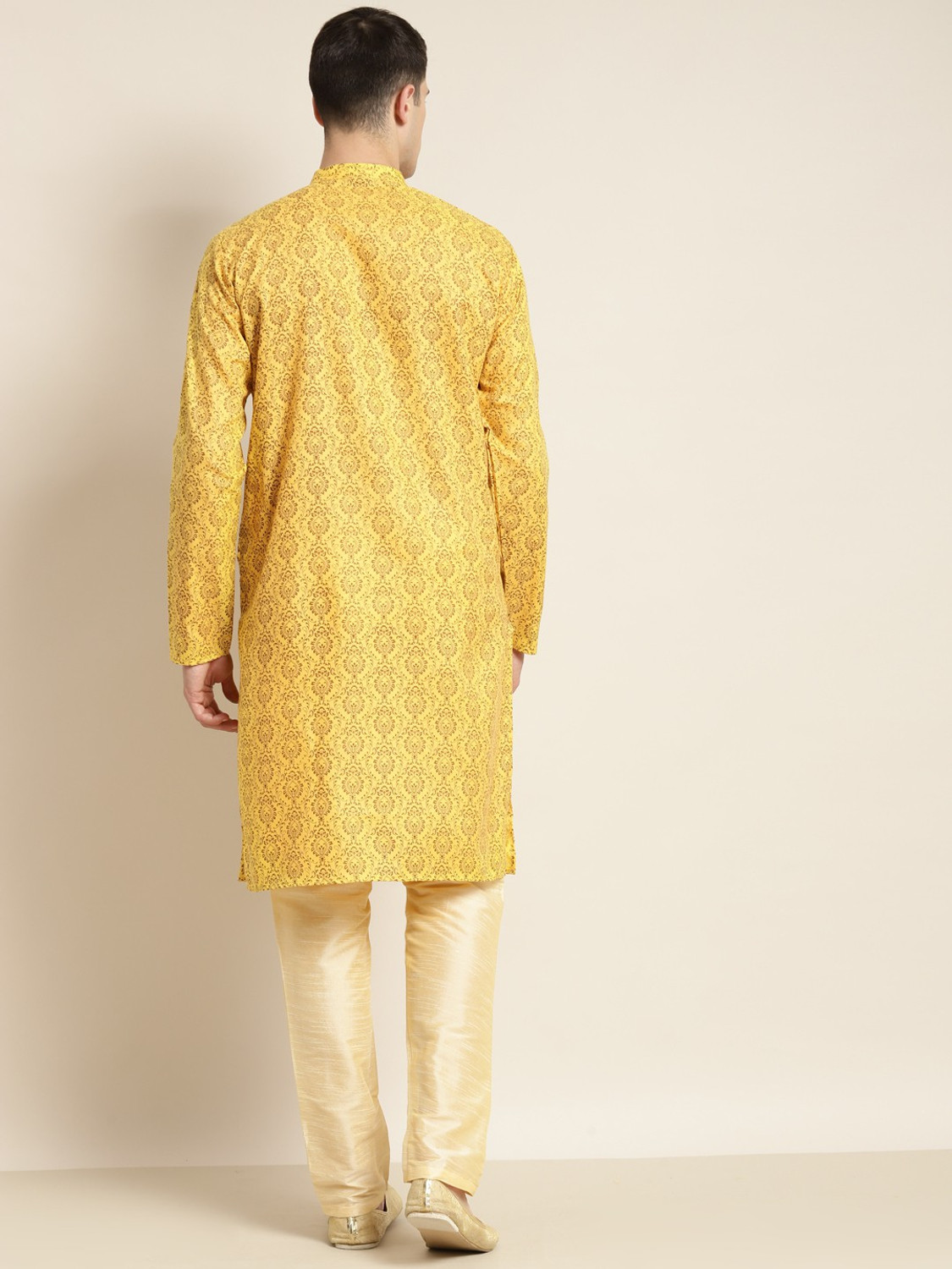 Image of SOJANYA Men Printed Straight Kurta