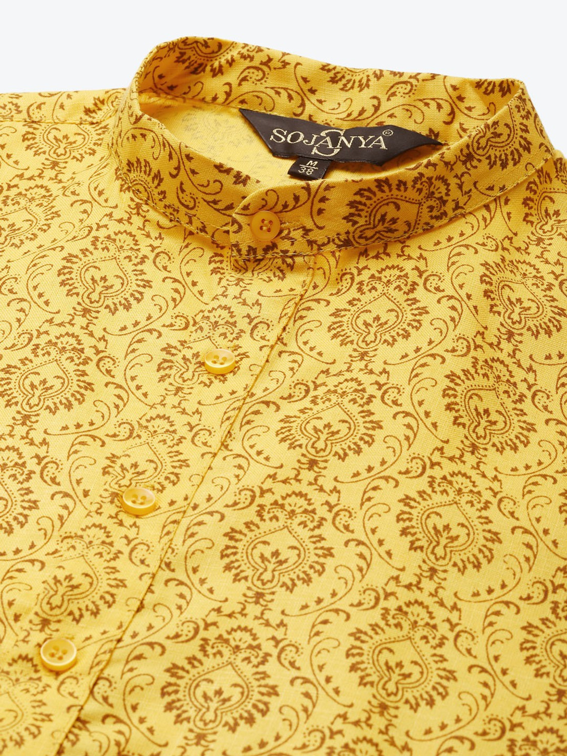 Image of SOJANYA Men Printed Straight Kurta