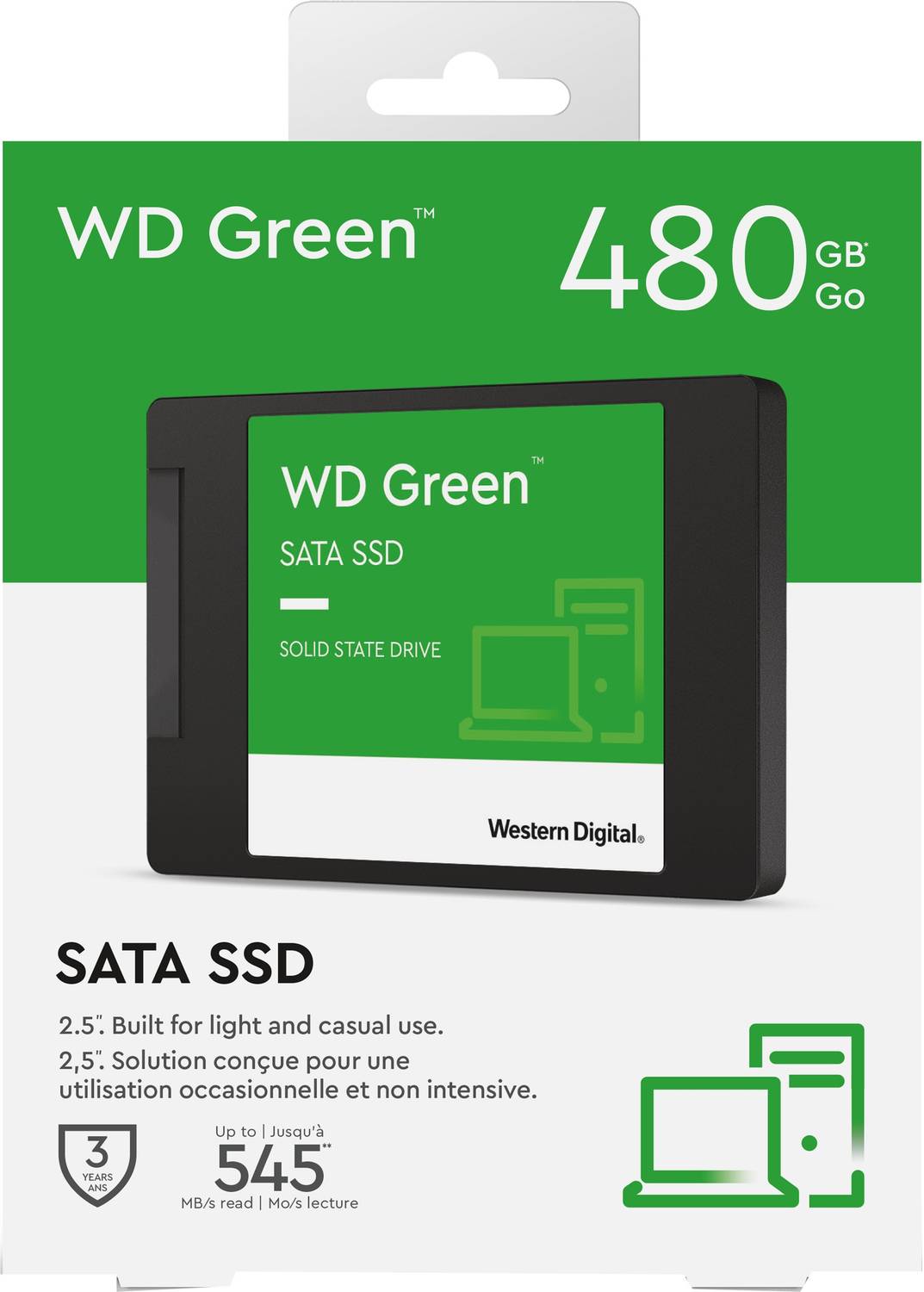 WESTERN DIGITAL WD Green SATA 480 GB Desktop, Laptop Green SATA