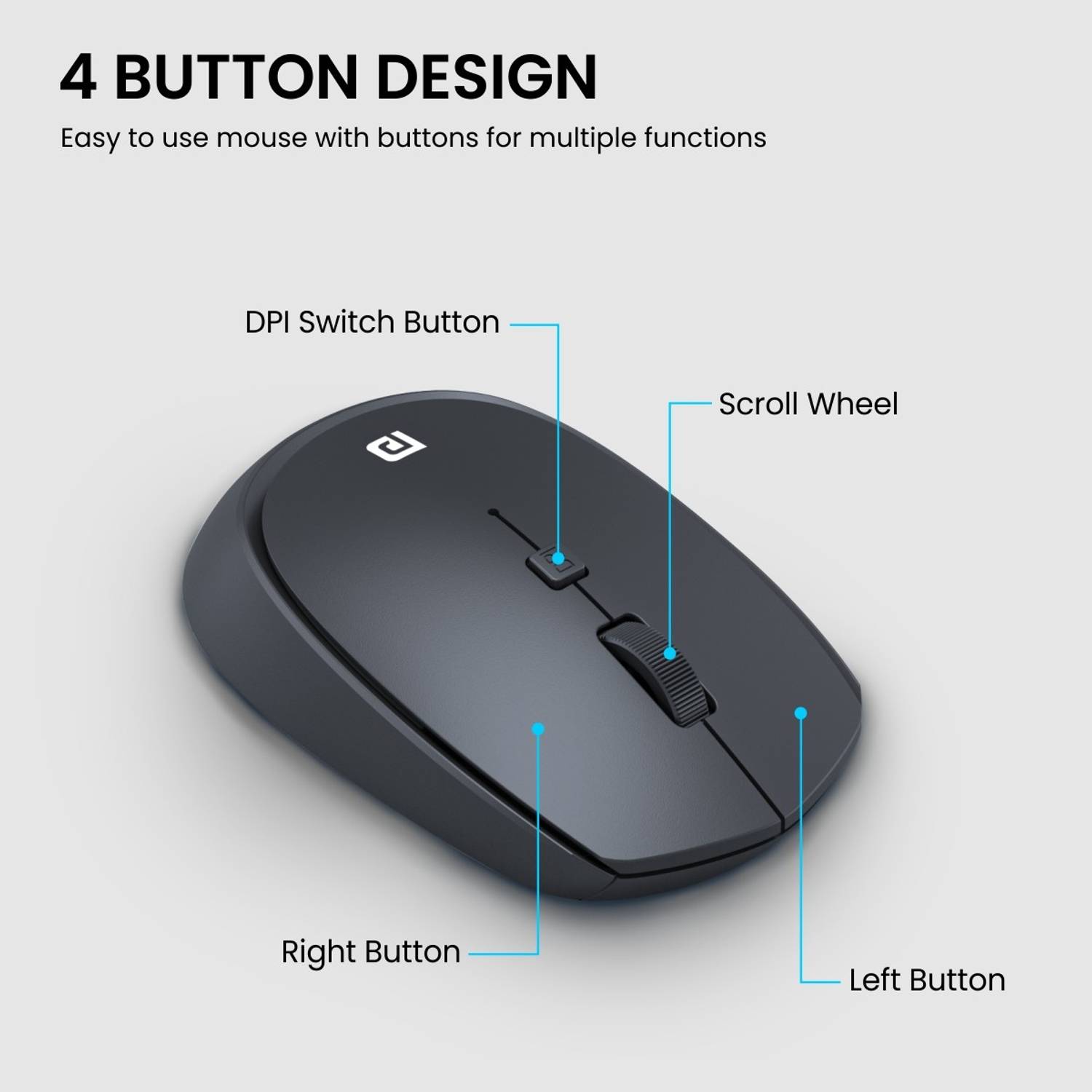 Portronics Toad 23 Optical Mouse - Image 3