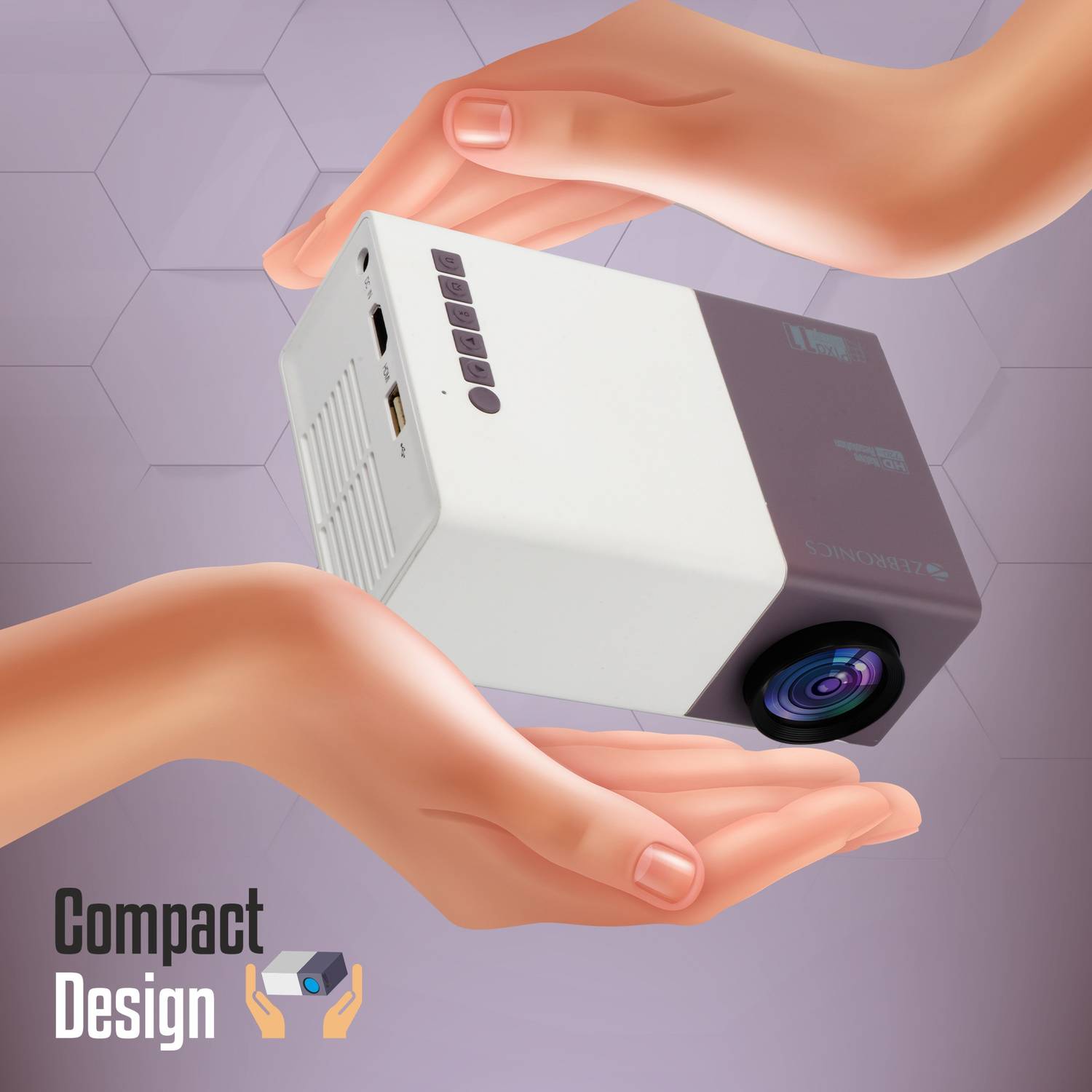 ZEBRONICS ZEB-PIXAPLAY 11 LED Portable Projector - Image 4