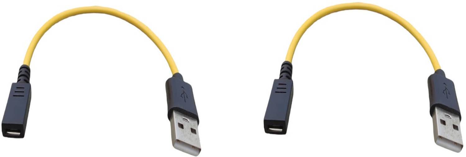 BIGGEAR Micro USB Cable 0.2 m 2Pcs e2/e3 Fingerprint Scanner Micro USB Female to Male Cable for OTG Morpho