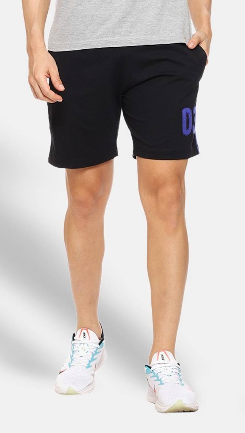 ADBUCKS Solid Men Black Regular Shorts