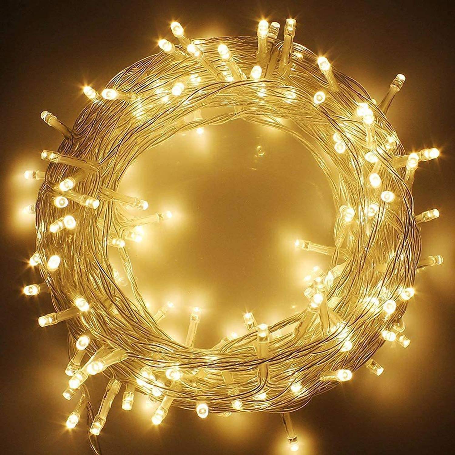 MPROW 50 LEDs 12.5 m Yellow Steady Bulb Rice Lights (Pack of 1)