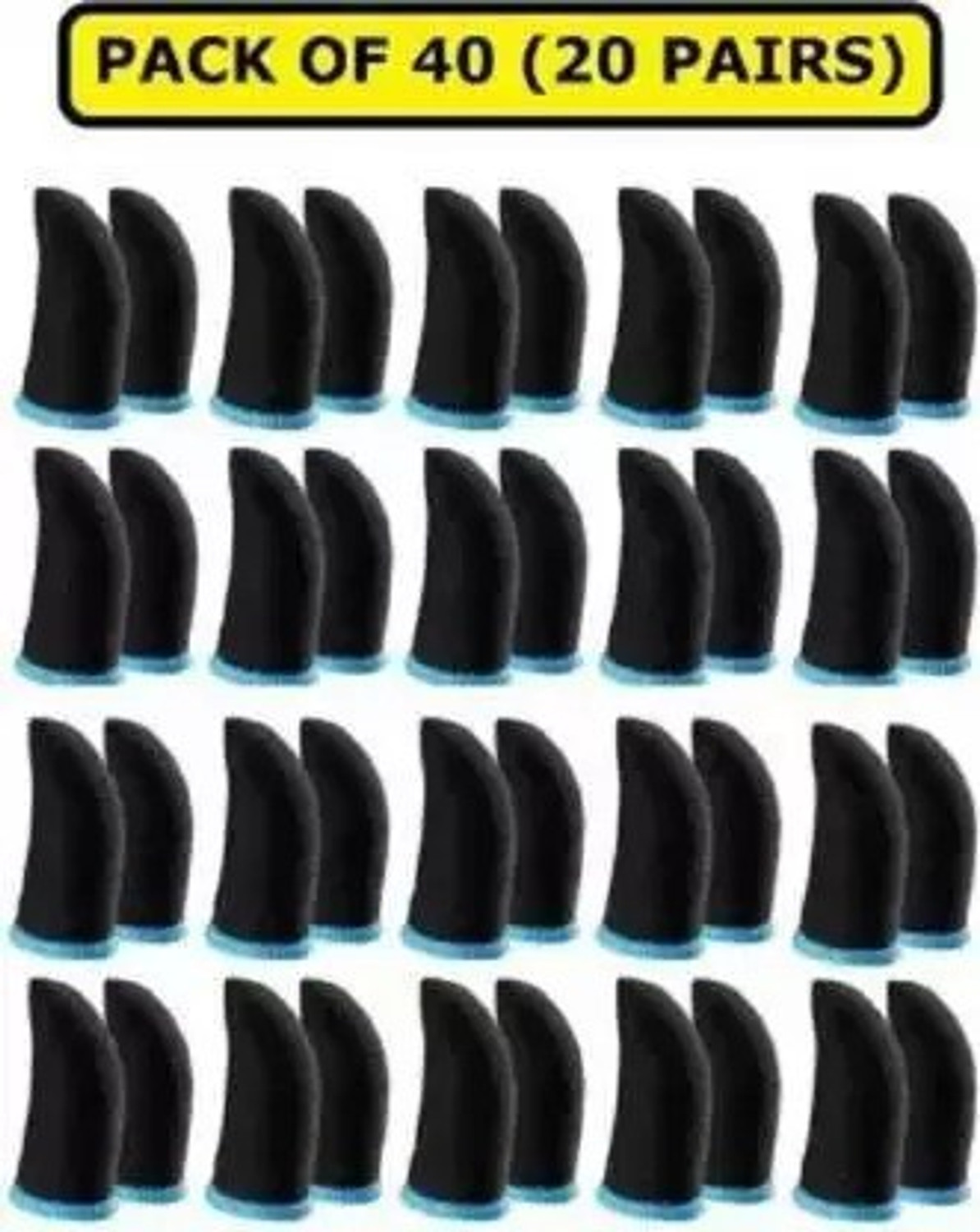 Image of MegaValue 20 Pair Sleeve Free Fire /Call of Duty /PubG Mobile Game Finger Sleeve Finger Sleeve