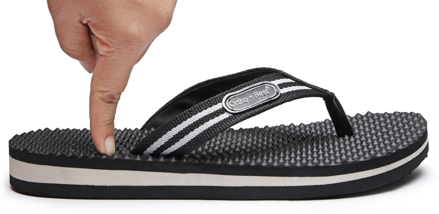 Image of Ortho + Rest Men Doctor Soft MCR Lightweight for Heel Pain Comfort Wear Flip Flops