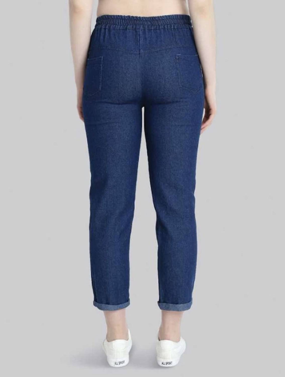 VOLMERE Jogger Fit Girls Dark Blue Jeans - Image 2