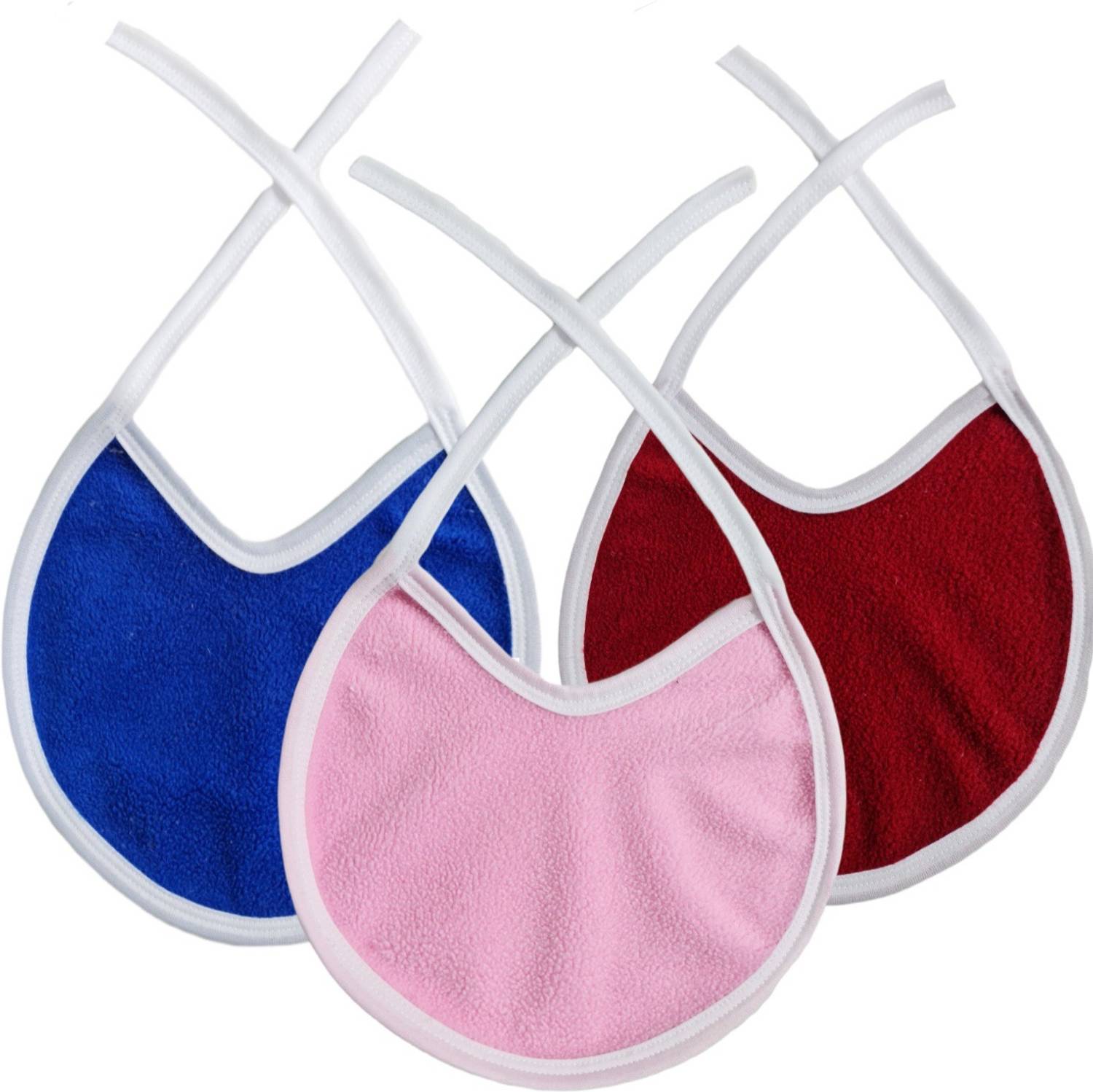 BRANDONN Baby laminated waterproof Feeding bibs Pack of 3