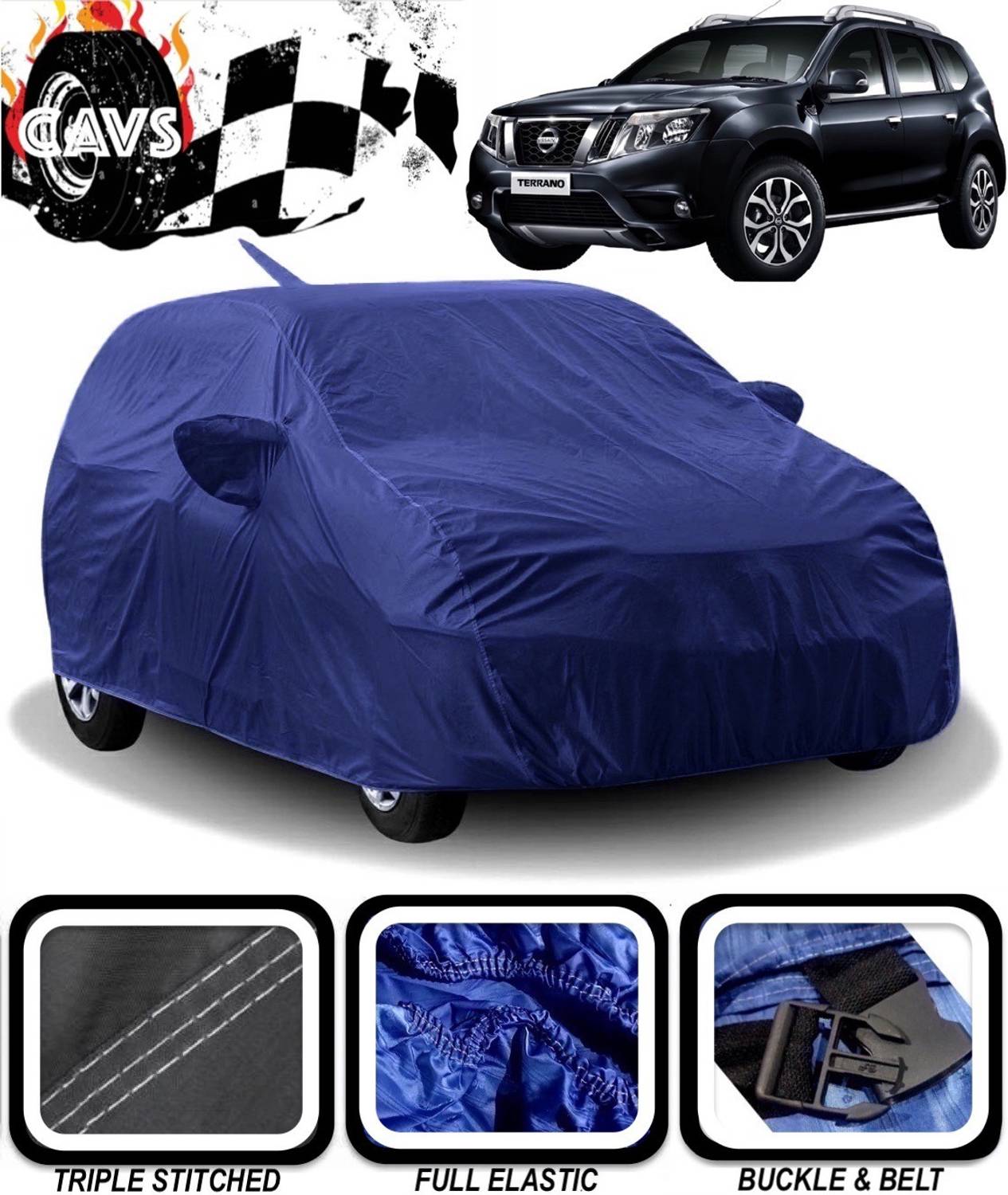 CAVS Car Cover For Nissan Terrano (With Mirror Pockets)