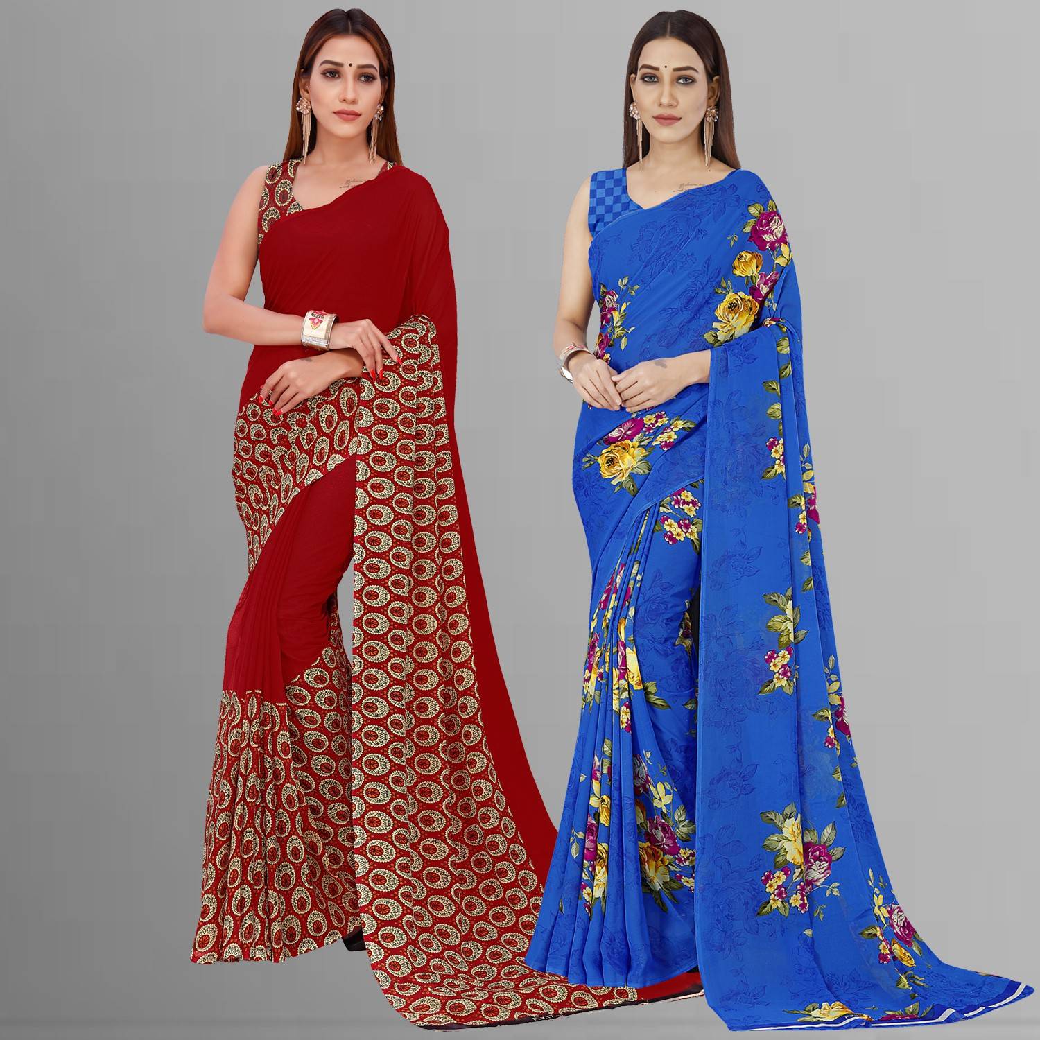 Anand Sarees Printed Bollywood Georgette Saree