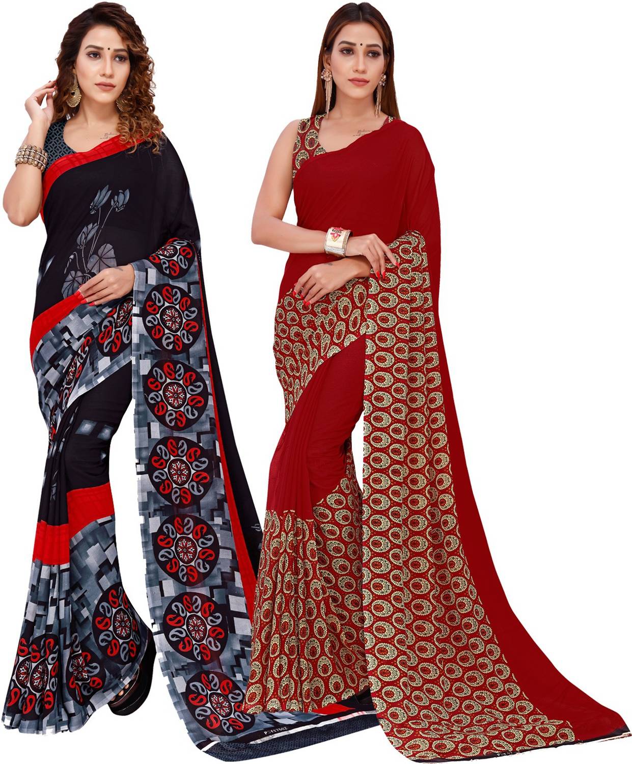 Anand Sarees Printed Bollywood Georgette Saree