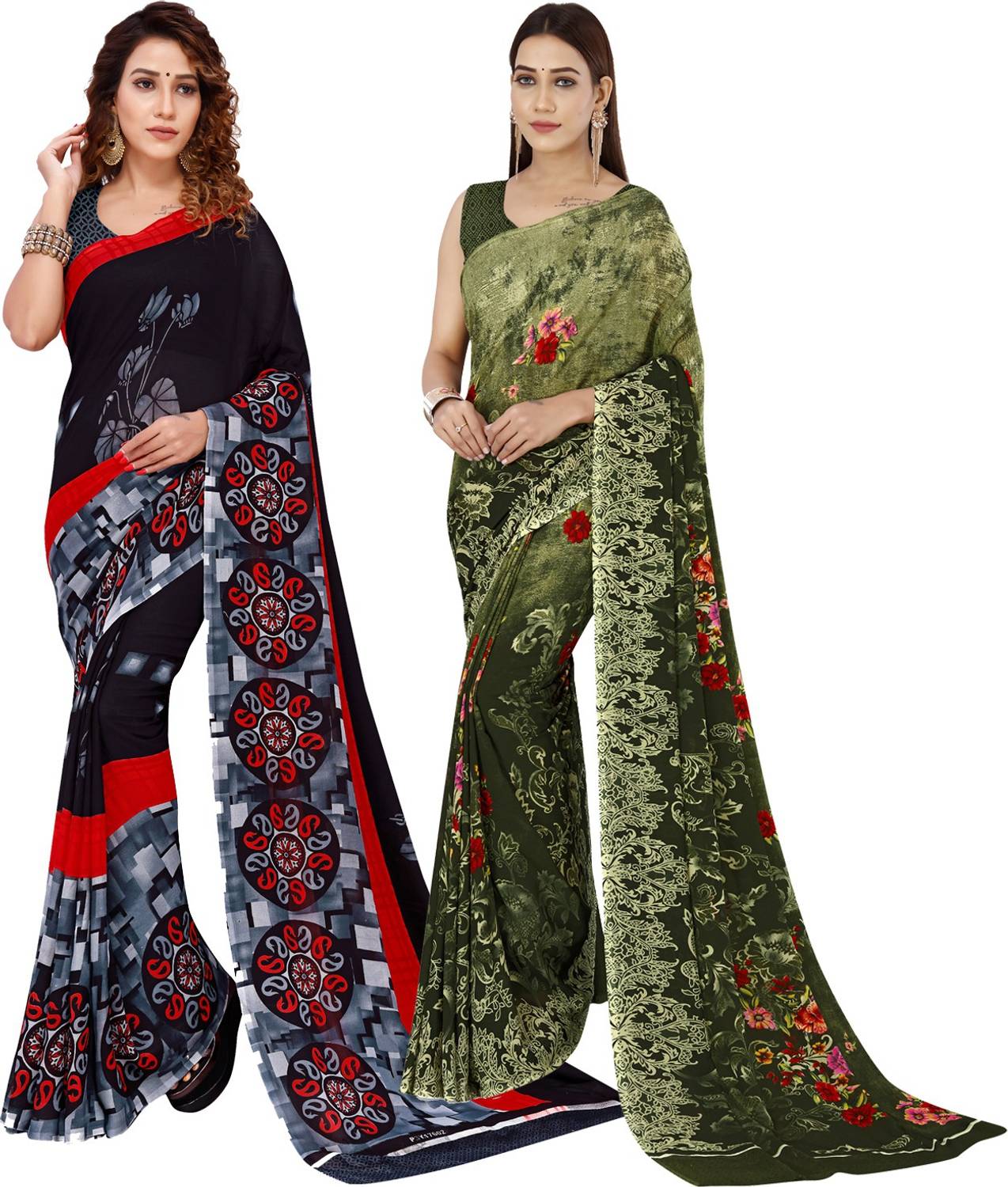 Anand Sarees Printed Bollywood Georgette Saree