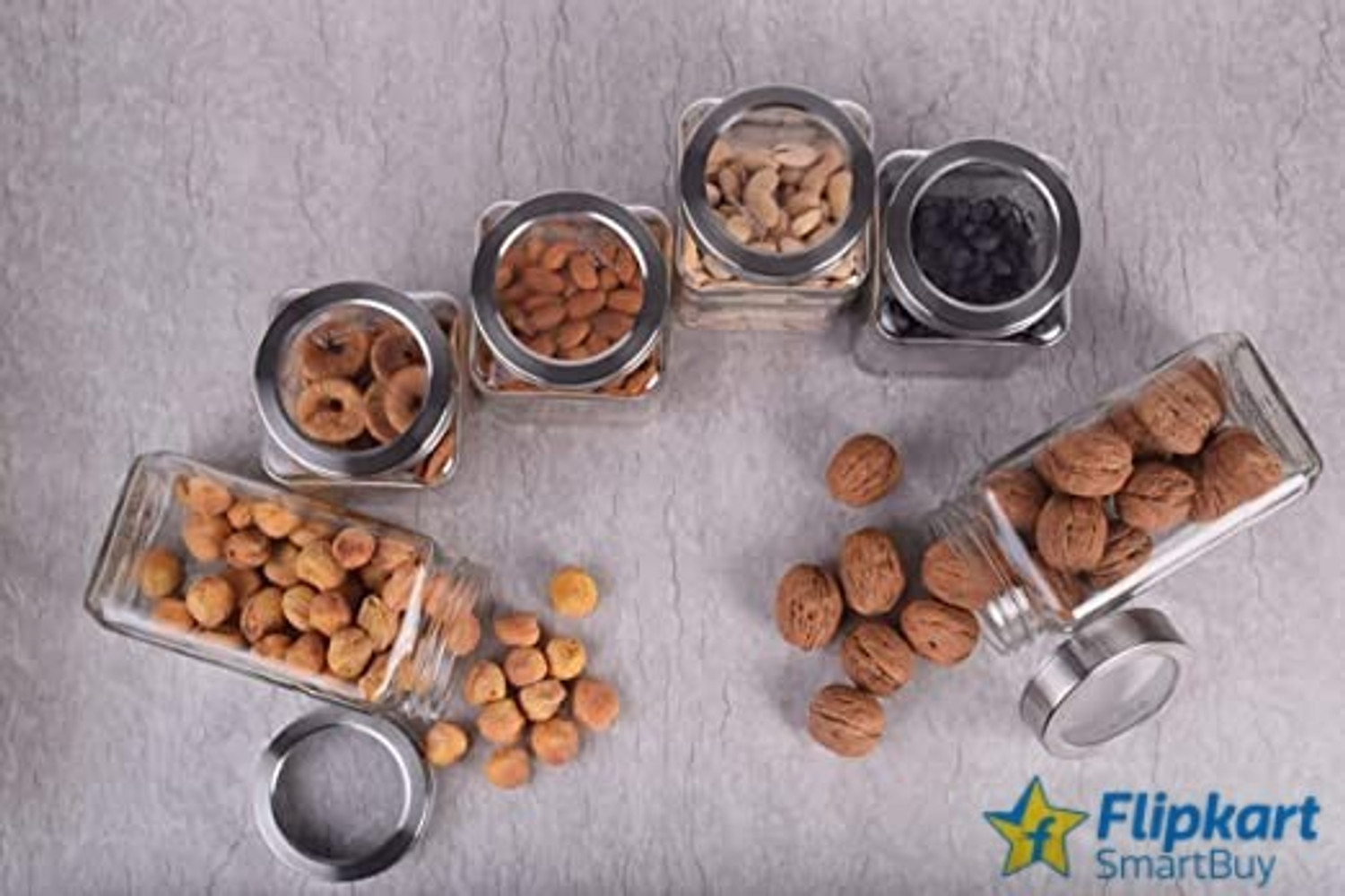 Image of Flipkart SmartBuy Glass Cookie Jar - 1000 ml