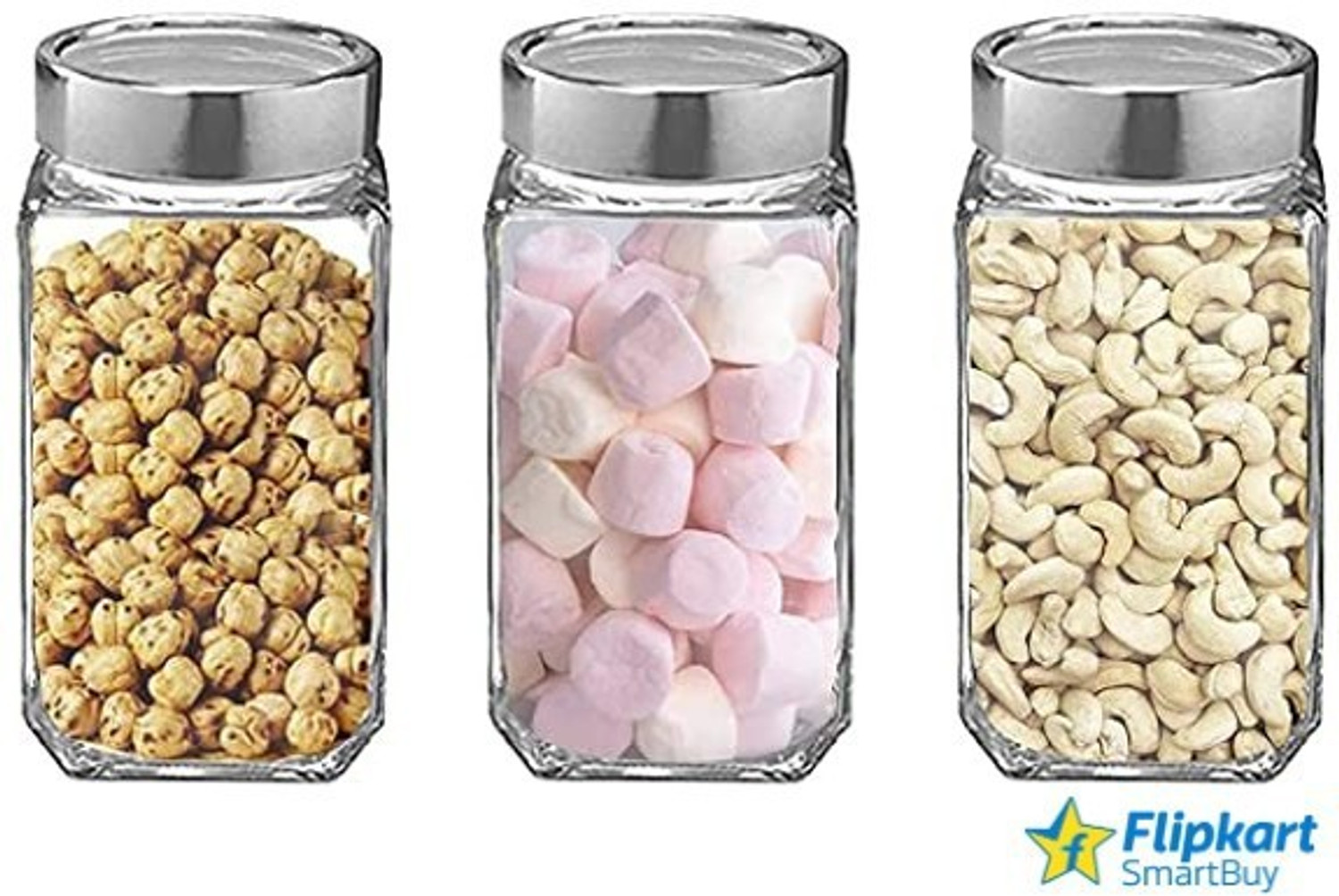 Image of Flipkart SmartBuy Glass Cookie Jar - 1000 ml