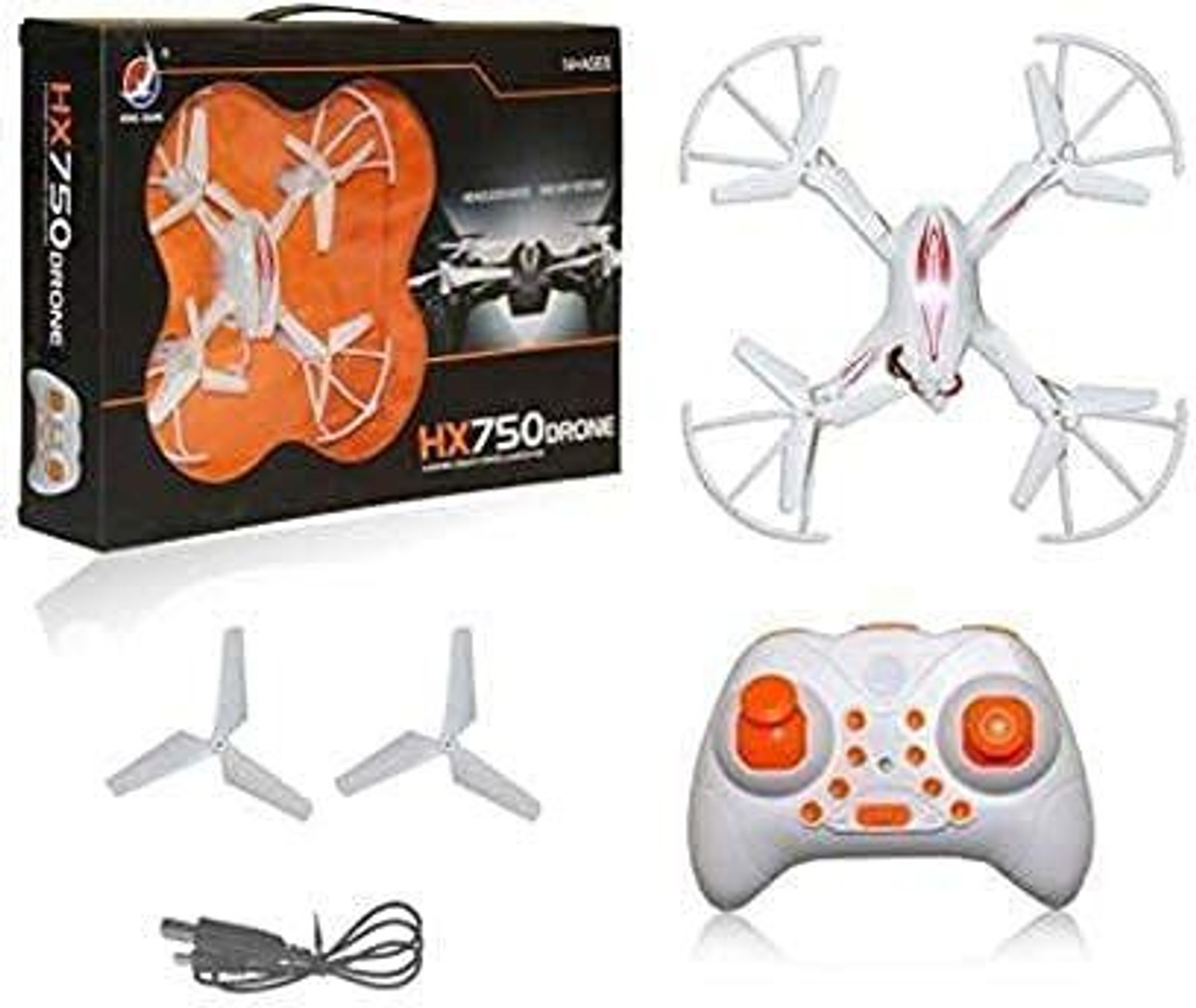 Image of Lattice HX 750 Drone Quadcopter without Camera for Kids (White))