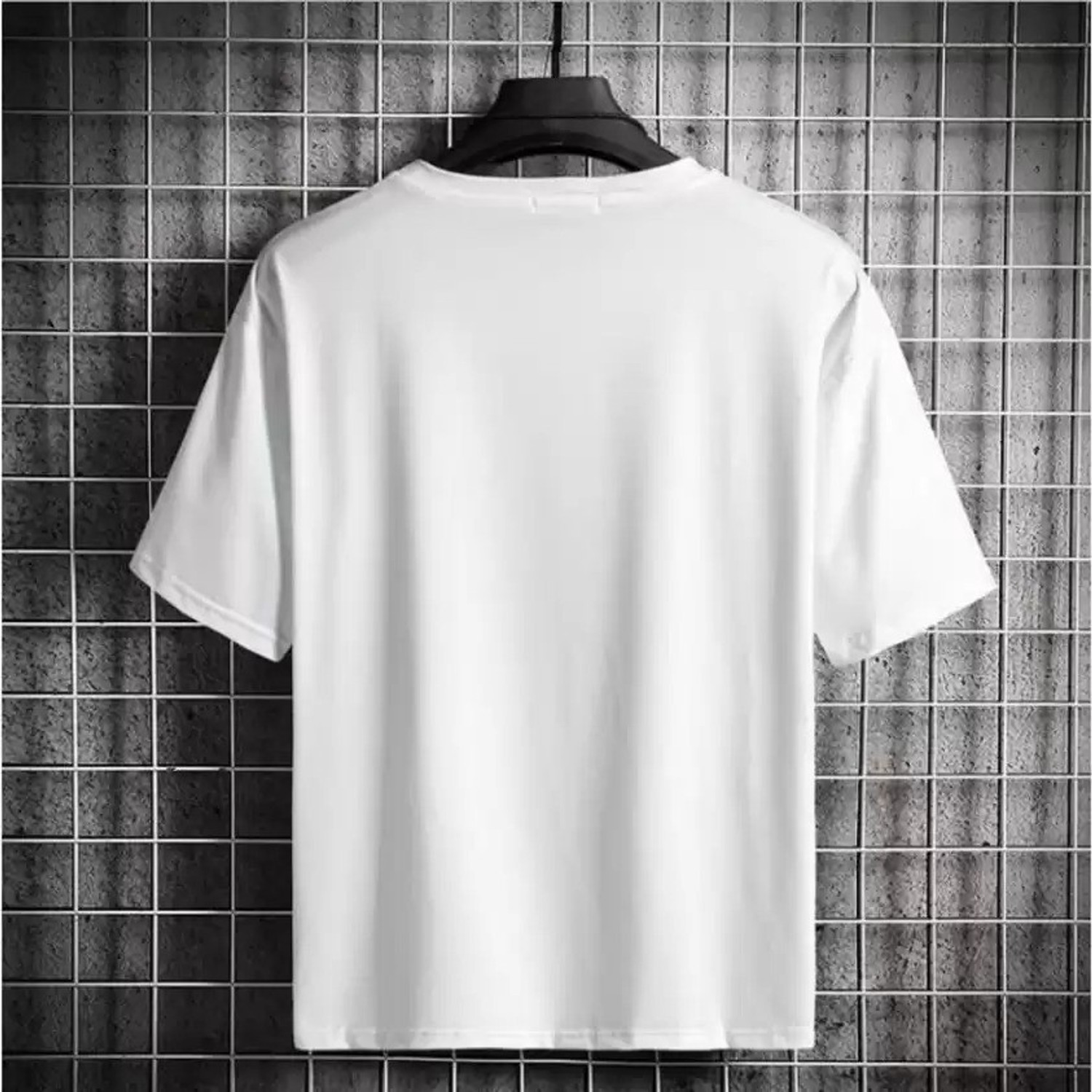 Image of stylesmyth Printed Men Round Neck White T-Shirt