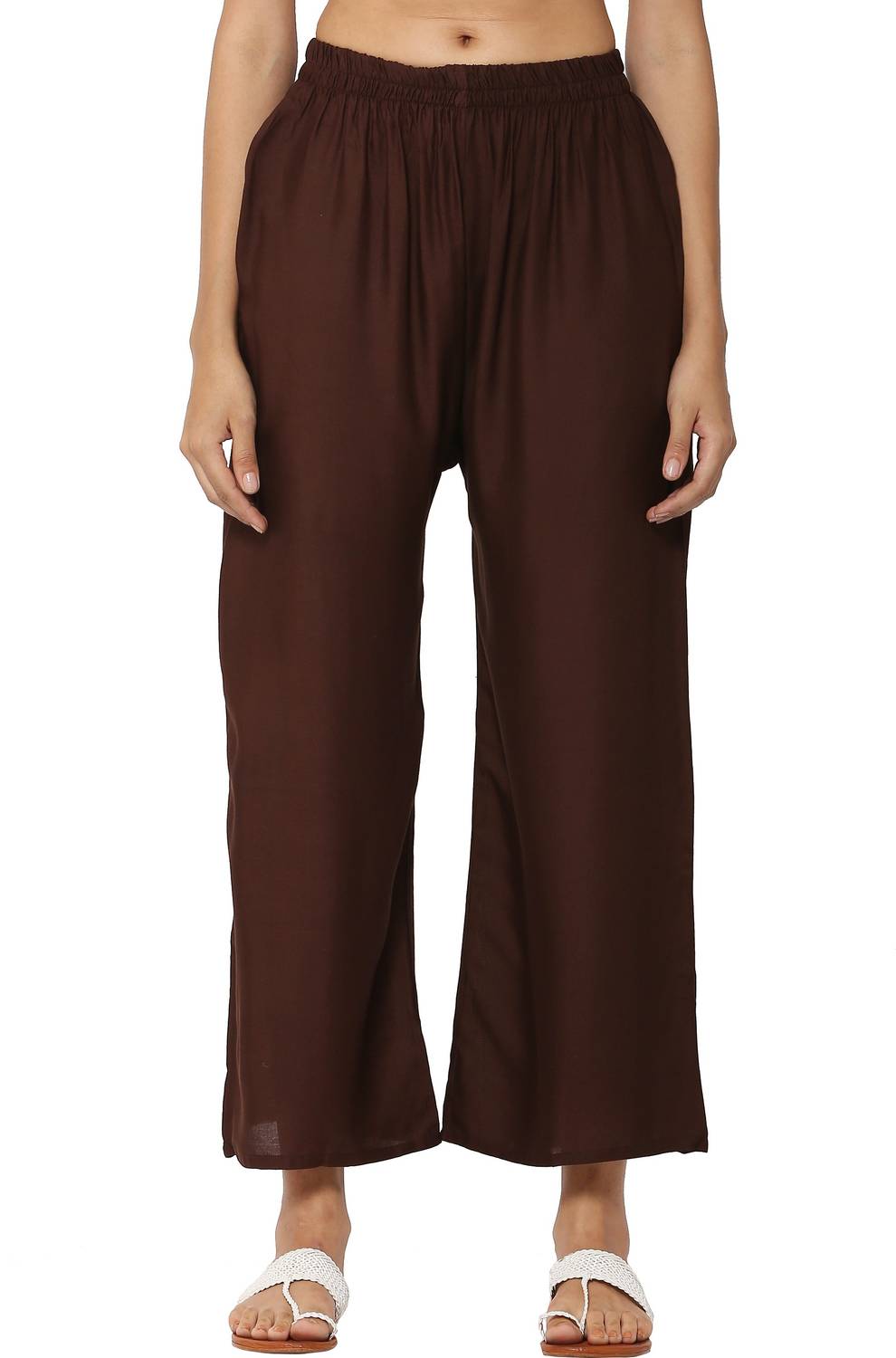 Aasma Creatives Regular Fit Women Brown Trousers