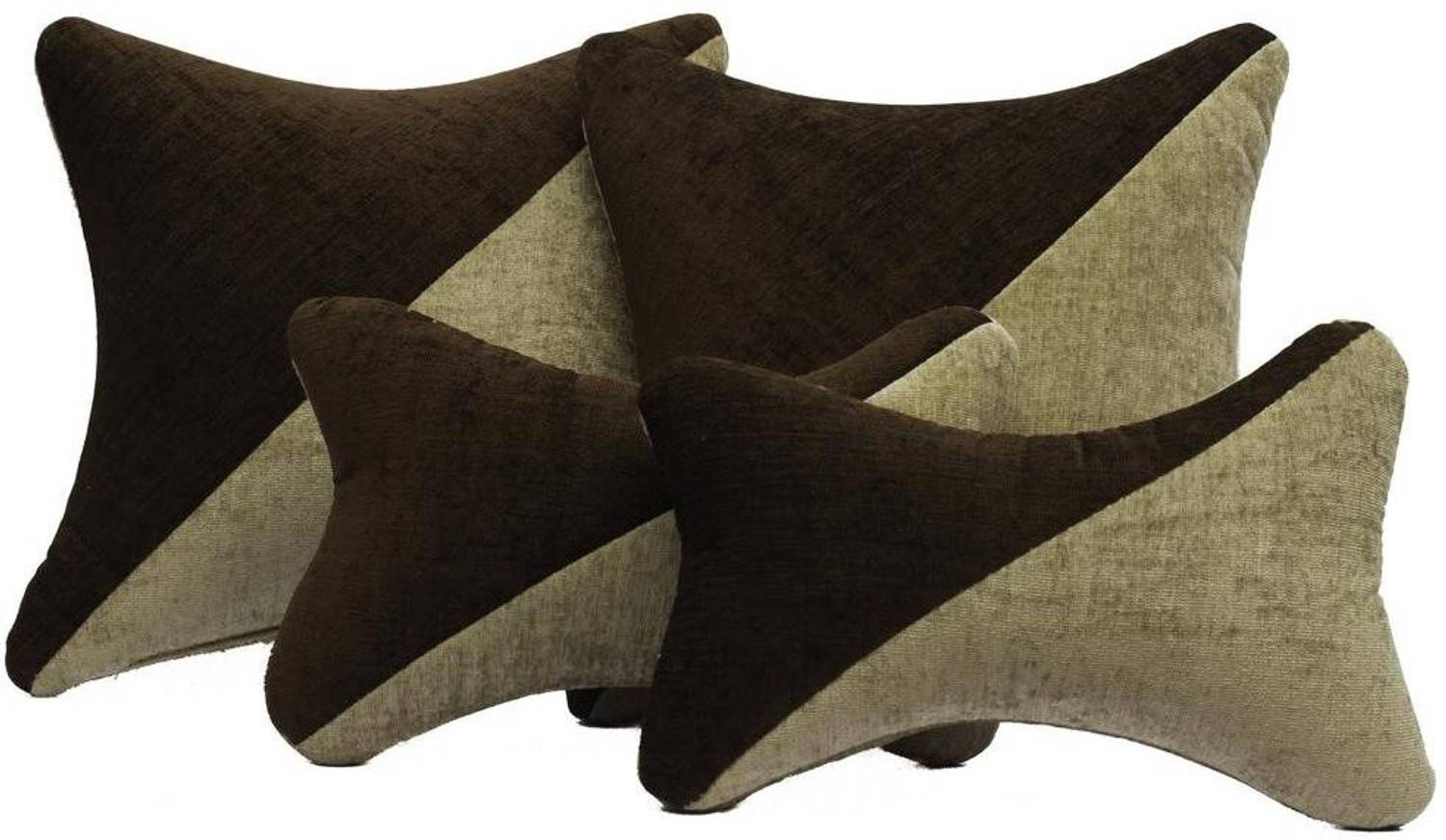 AUTOFIT Black Fabric Car Pillow Cushion for Universal For Car