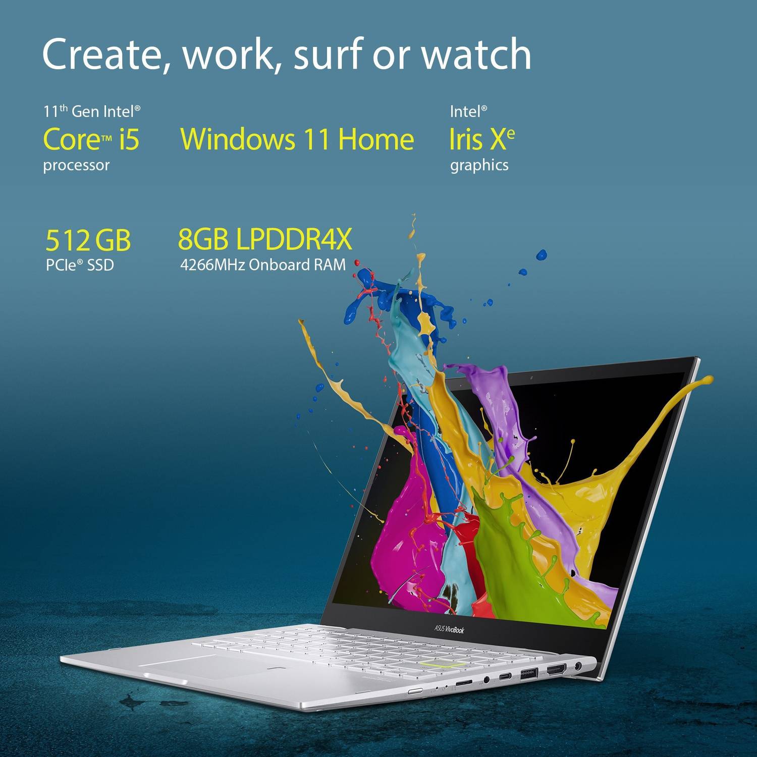 ASUS VivoBook Flip 14 Intel Core i5 11th Gen 1135G7 - (8 GB/512 GB