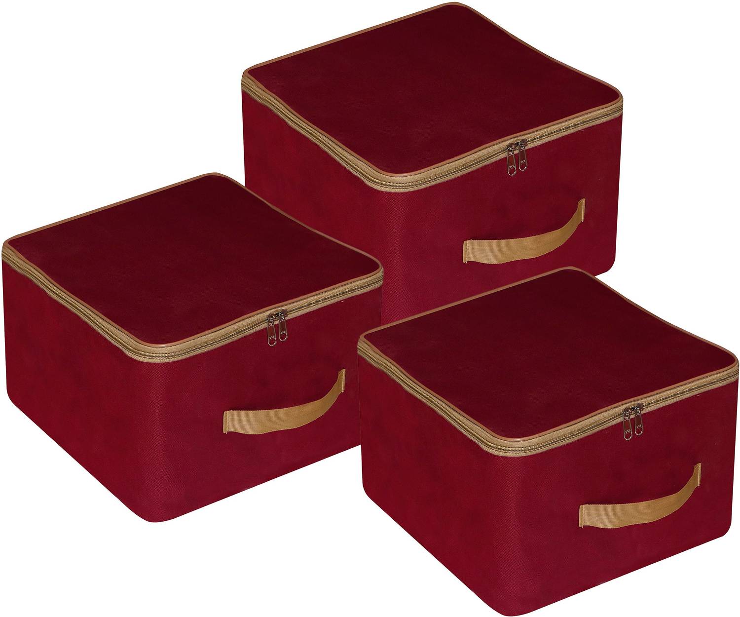Billiondesigner Presents Presents Nylon Wardrobe Bag Underbed Moisture Proof Cloth Storage Organizer FW480_MAROON_PK003