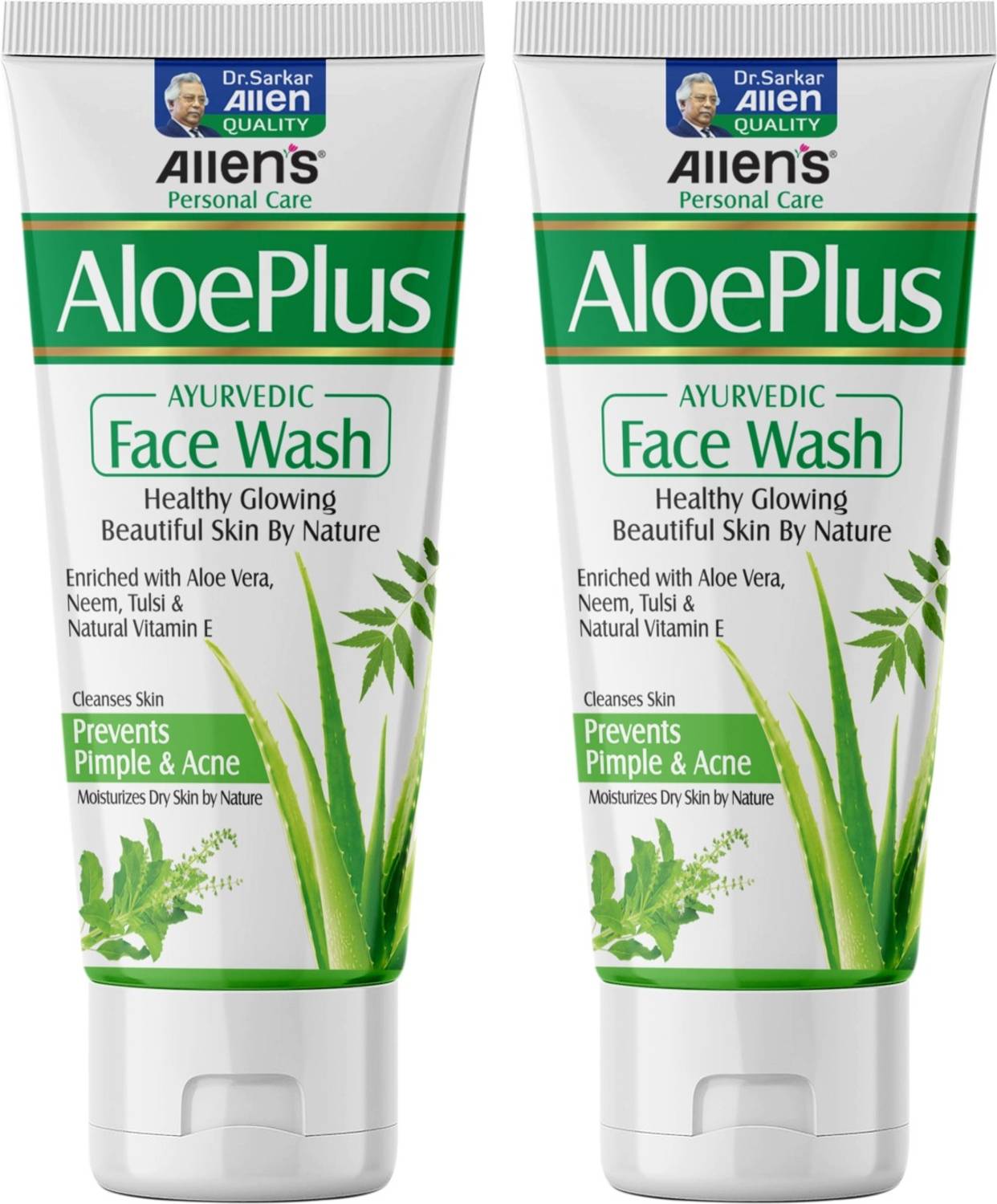 Allen's AloePlus Ayurvedic (100ml X 2) Face Wash