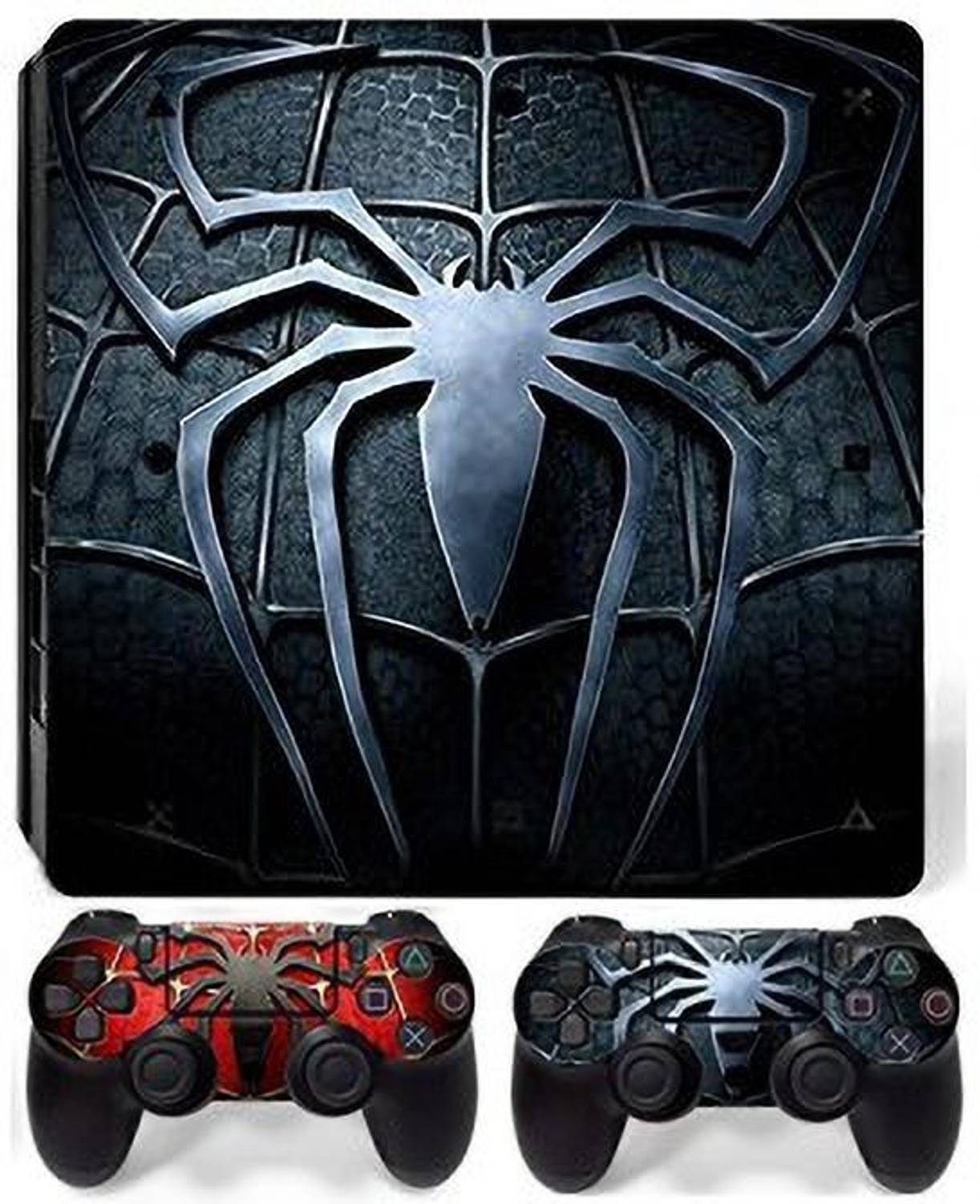GRAPHIX DESIGN PS4 Slim Console and 2 Controller Decal Cover+ 4 Led bar Decal Sticker AE Gaming Accessory Kit