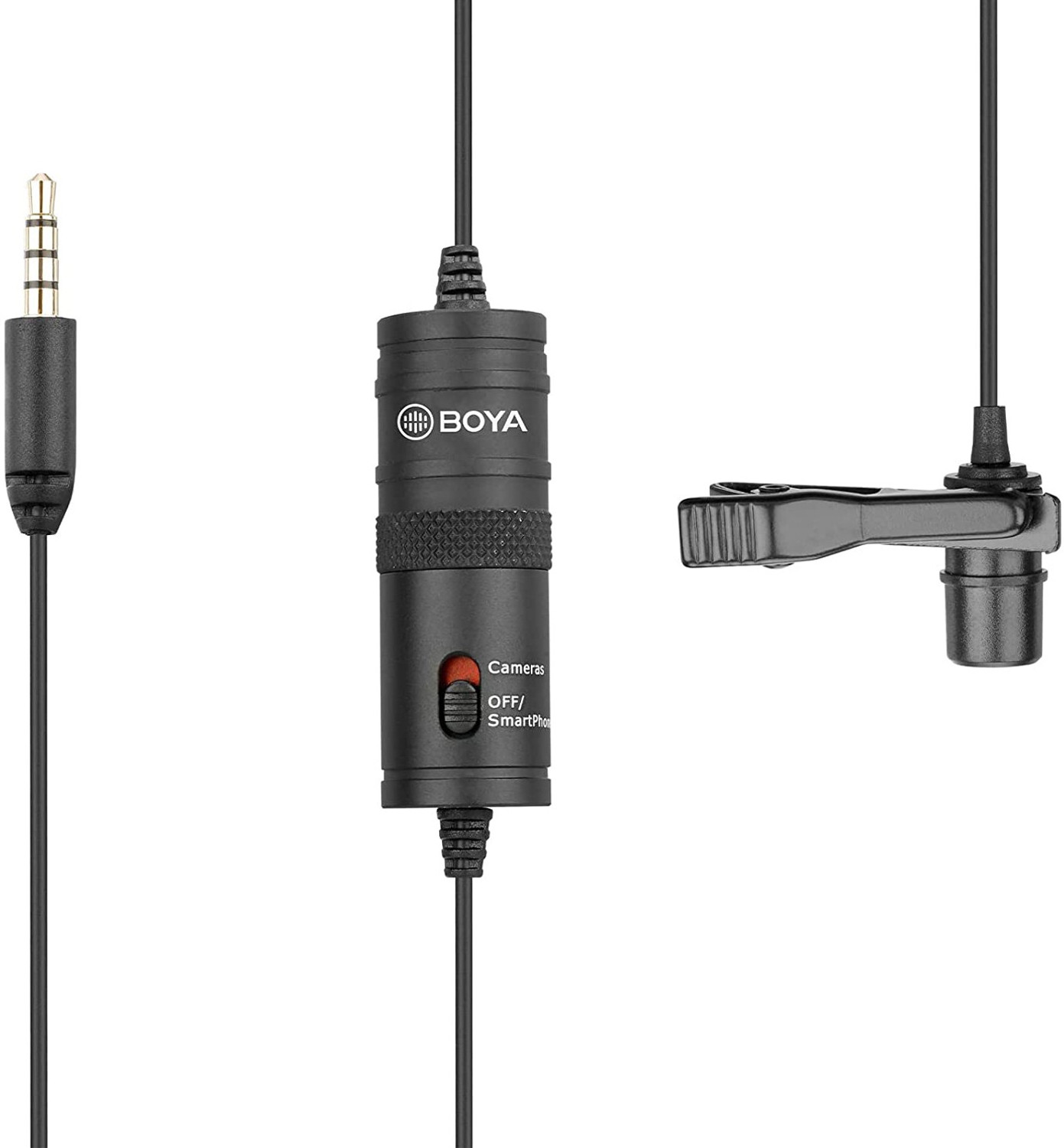 Image of BOYA BY-M1 3.5mm Electret Condenser Mic with 1 /4 inch adapter for Smartphone Microphone