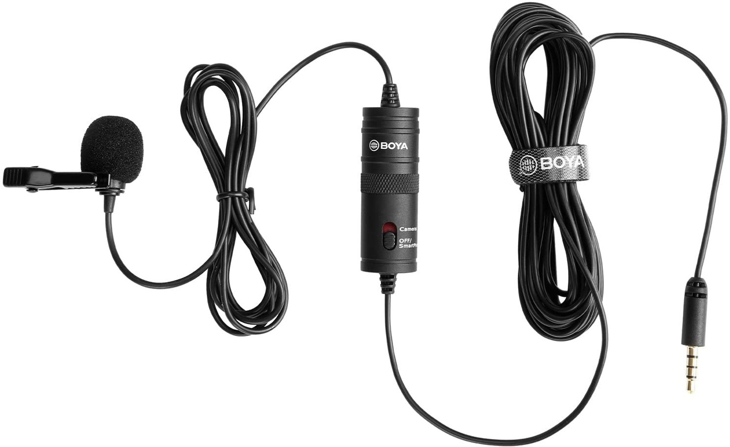 Image of BOYA BY-M1 3.5mm Electret Condenser Mic with 1 /4 inch adapter for Smartphone Microphone