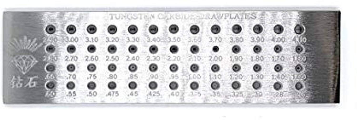 Image of HOUF Tungsten Carbide Insert Steel Wire Drawplate 52 Holes Round 0.26mm-4.10mm Die Multi Vise Tool