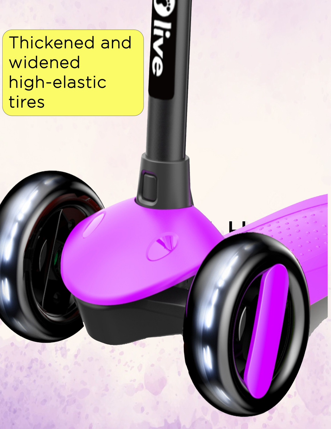Image of Little Olive Ranger Foldable Scooter for Kids 4 Level Height PU Wheels with Brake