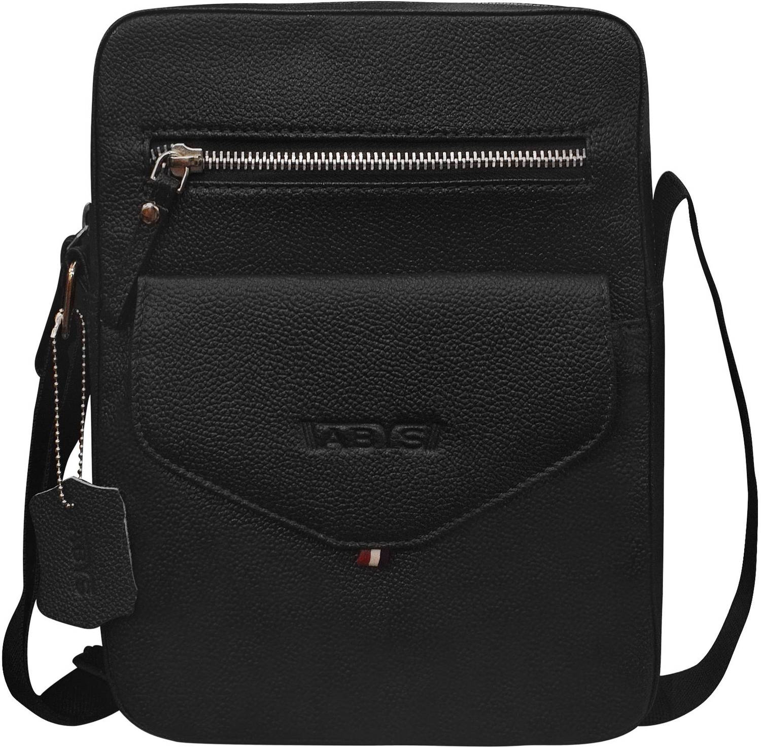 ABYS Black Shoulder Bag Genuine Leather Sling Bag For Men And Women