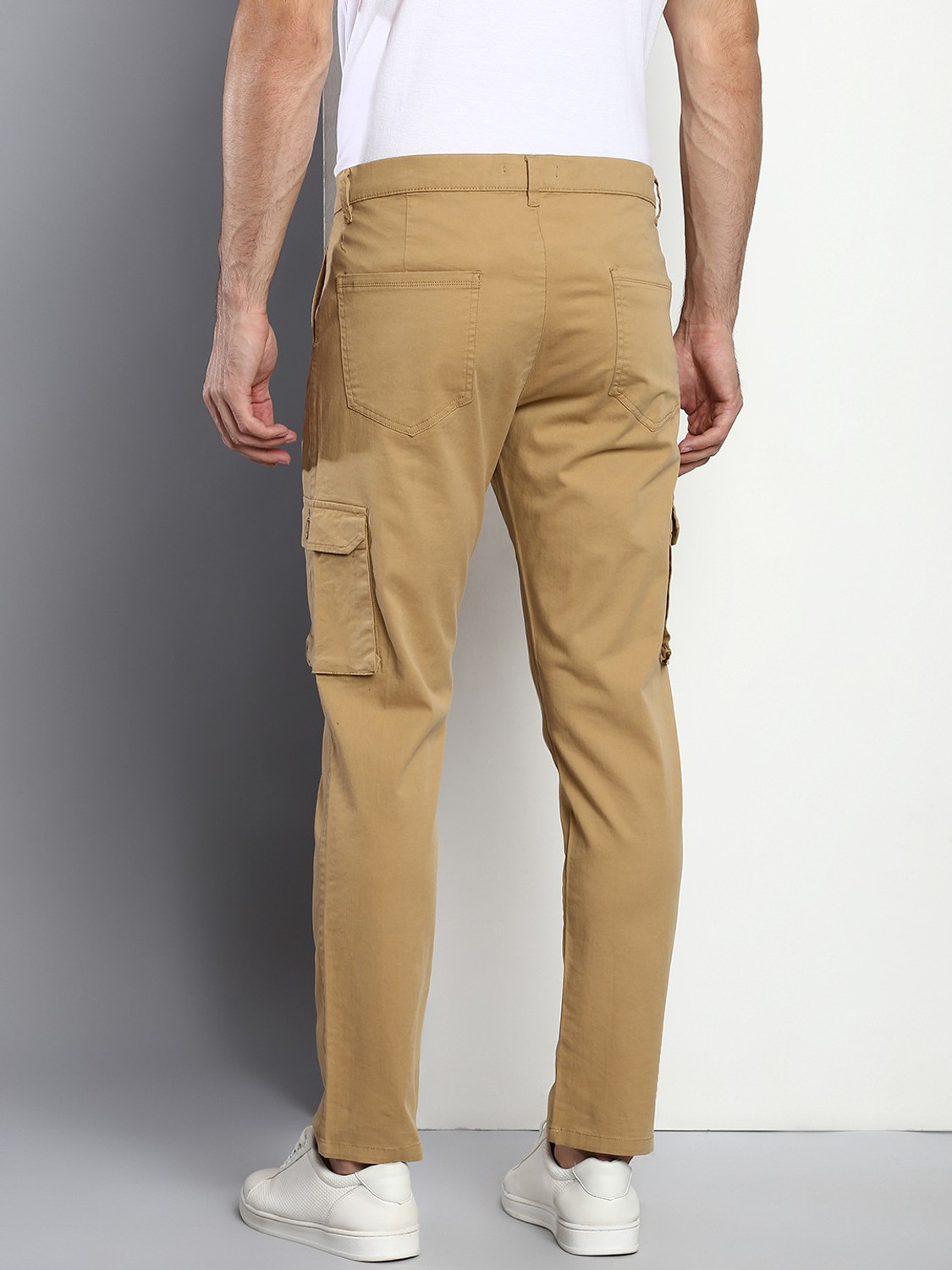Image of Dennis Lingo Slim Fit Men Khaki Trousers