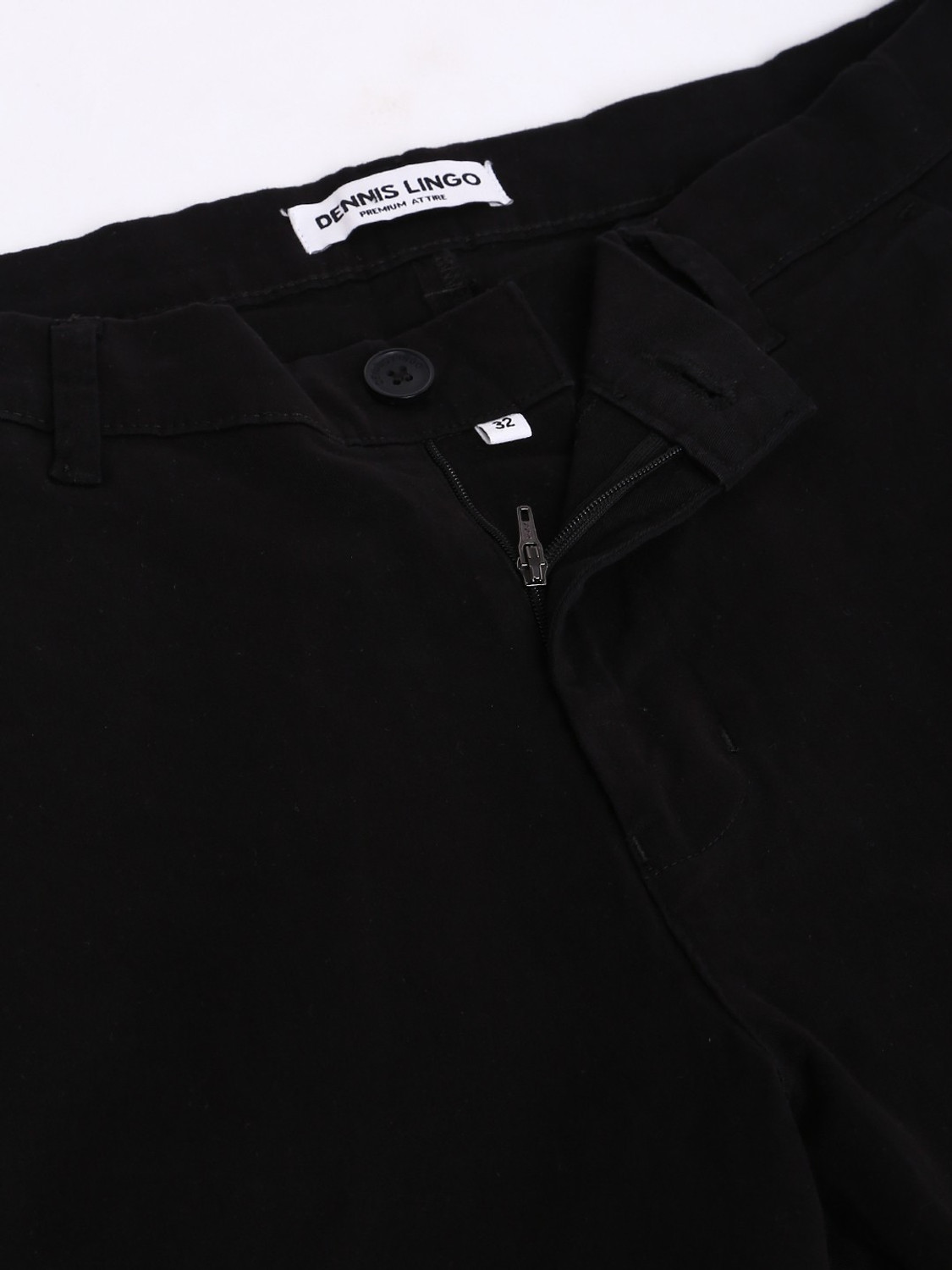 Image of Dennis Lingo Tapered Men Black Trousers