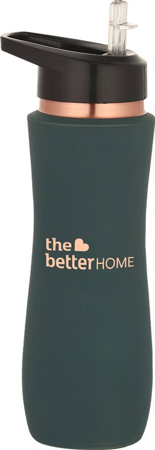The Better Home Copper Water Bottle with Sipper (700ml) | 100% Pure Copper Bottle | Leak Proof 700 ml Copper Shaker