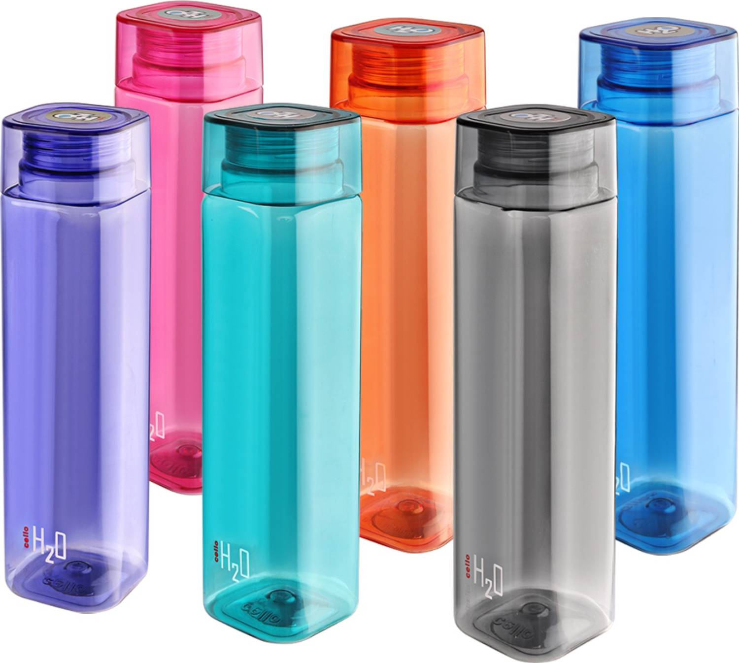 cello H2O Squaremate 1000 ml Plastic Bottle