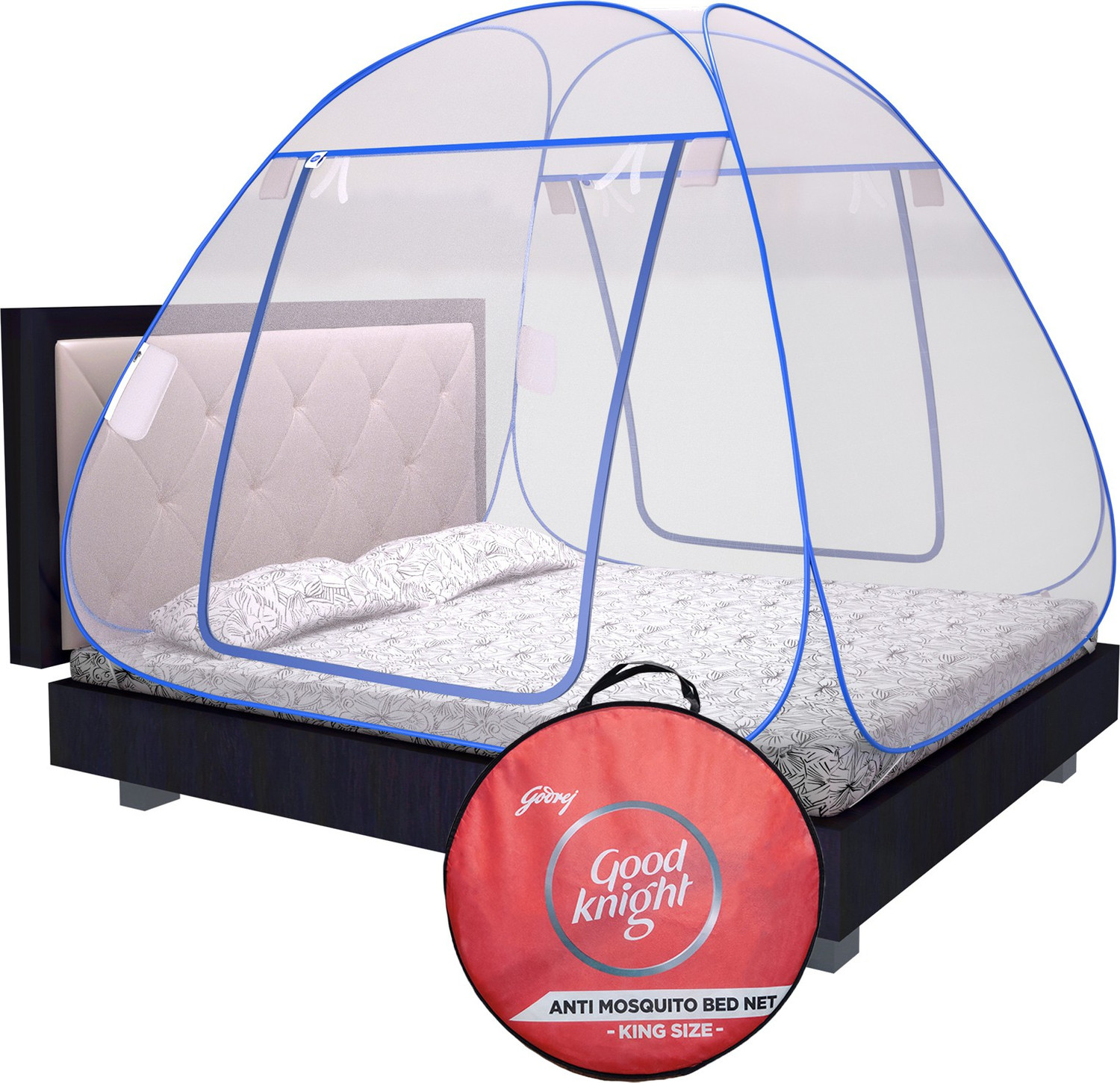 Image of Good Knight Anti Bed Nets - King Size Polyester Washable Adults Mosquito Net