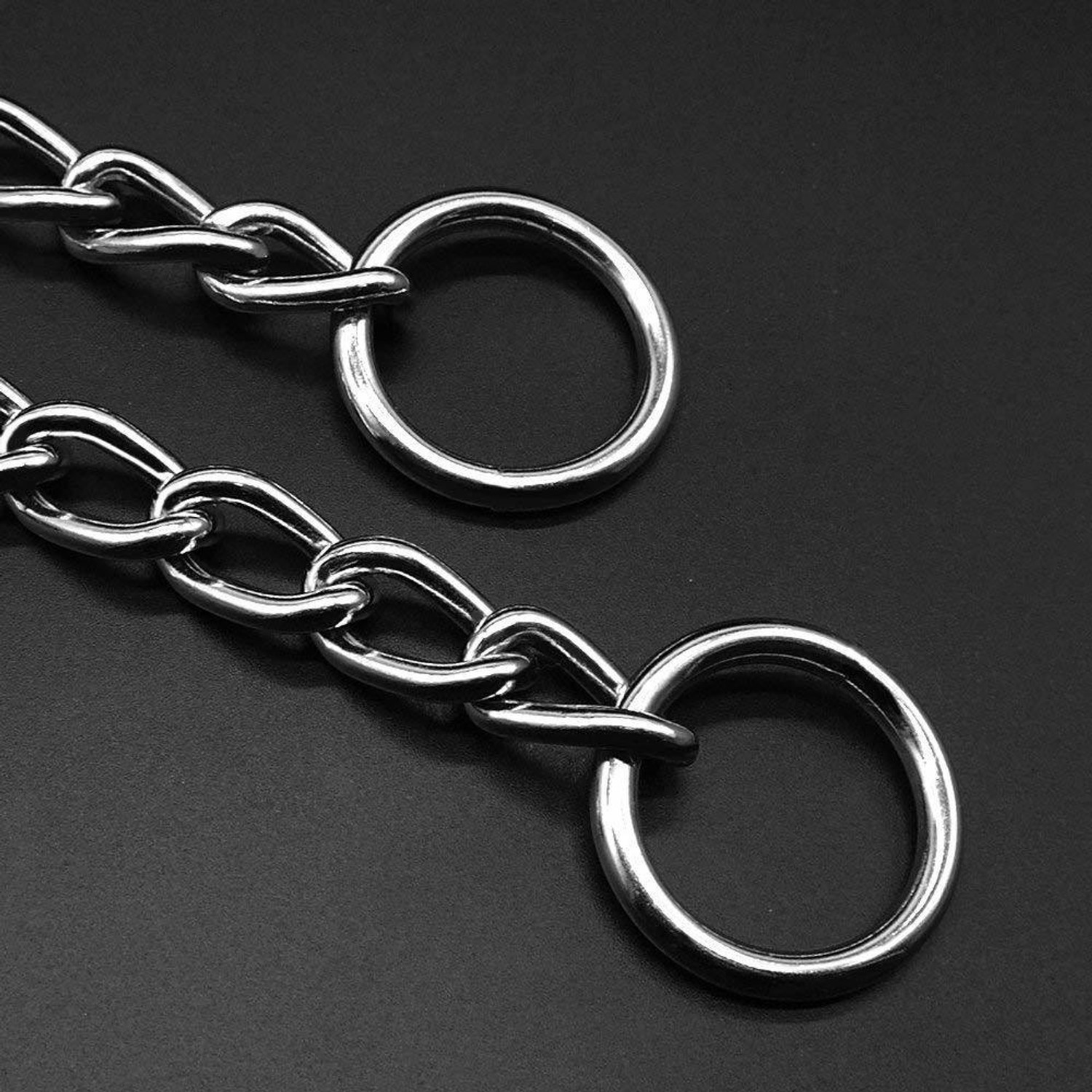 Image of Rvpaws Stainless Steel Chock Chain for Dog 10 No, 24 Inch Plain Dog Collar Charm
