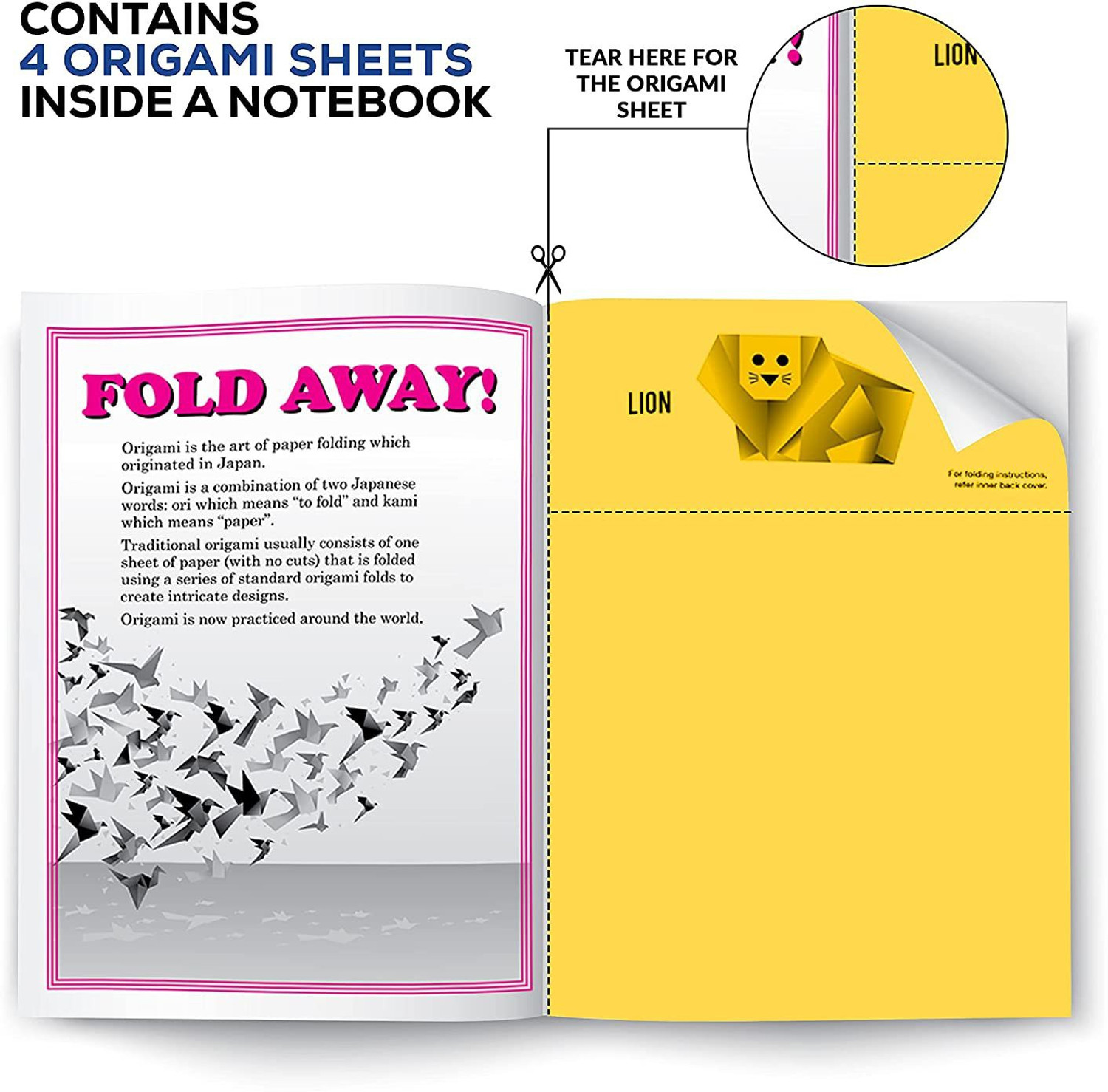 Image of Classmate Origami Longbook - Unruled,272 X 167mm, 172 Pages, Pack of 12 Regular Notebook Unruled 172 Pages