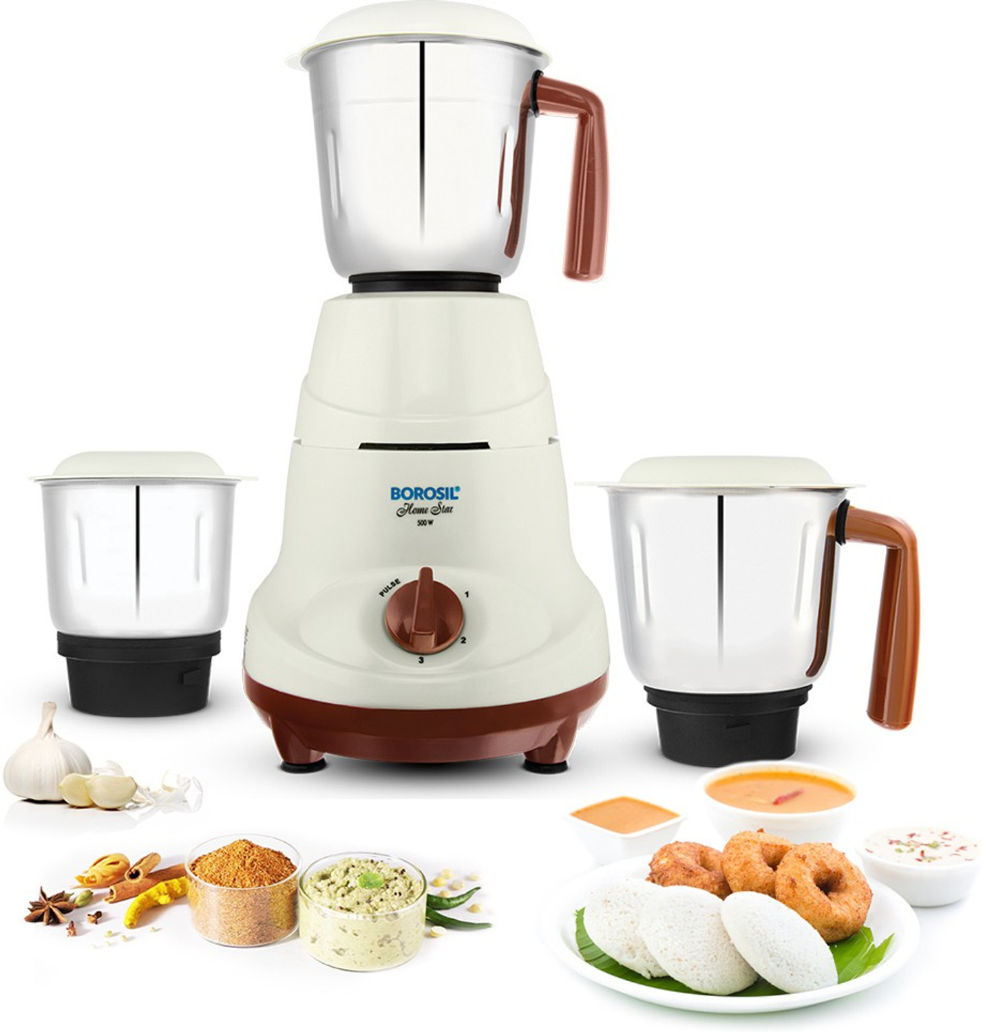 Image of BOROSIL W22 500 W Mixer Grinder