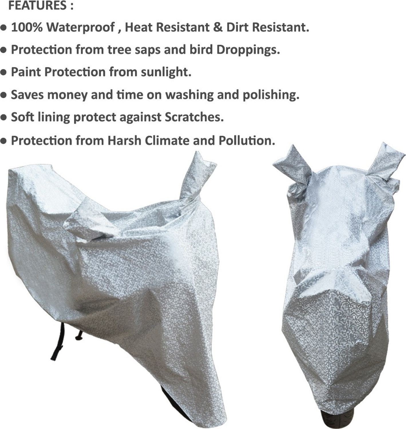 Image of RiderShine Waterproof Two Wheeler Cover for Bajaj