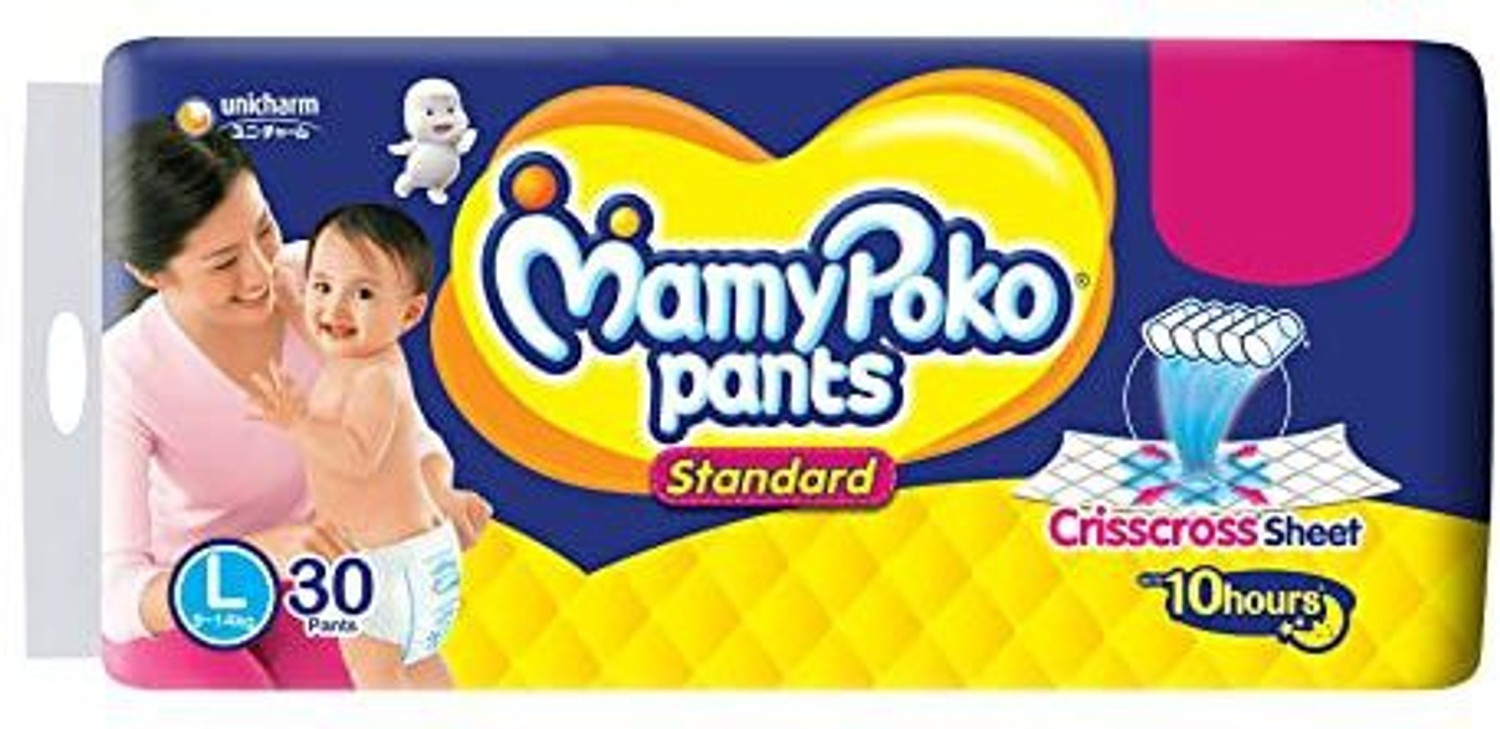 Image of MamyPoko Standerd L-30 Pant Diapers - L