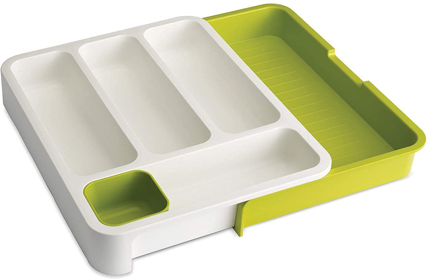 Image of kunjsale Cutlery Kitchen Rack Plastic Expandable Cutlery Tray Plastic Drawer Holder to Store Organizer for Kitchen,