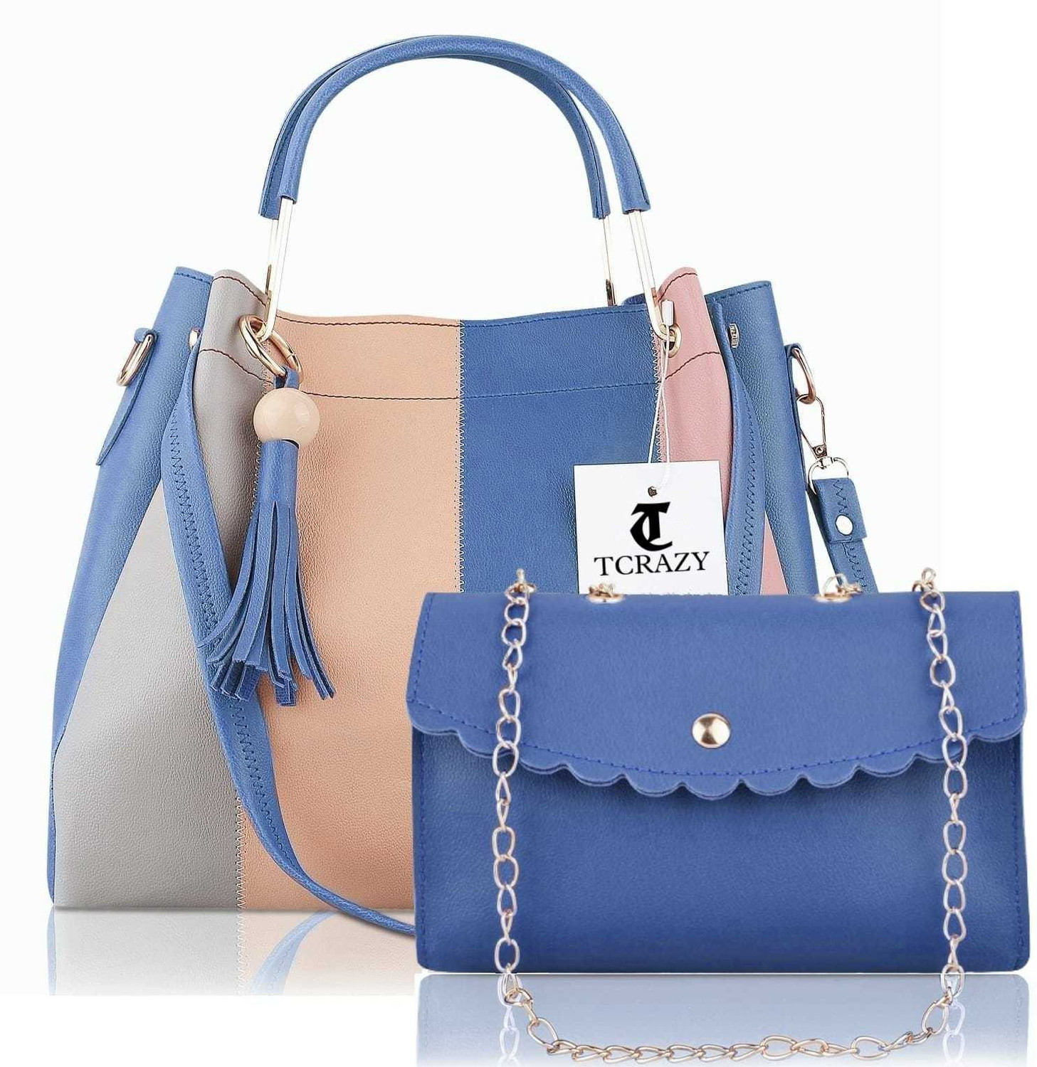 Image of TCRAZY Women Blue Shoulder Bag