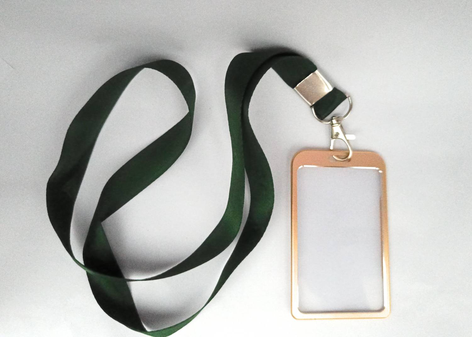 AbhaPrint Aluminum ID Badge Holder, Lanyard