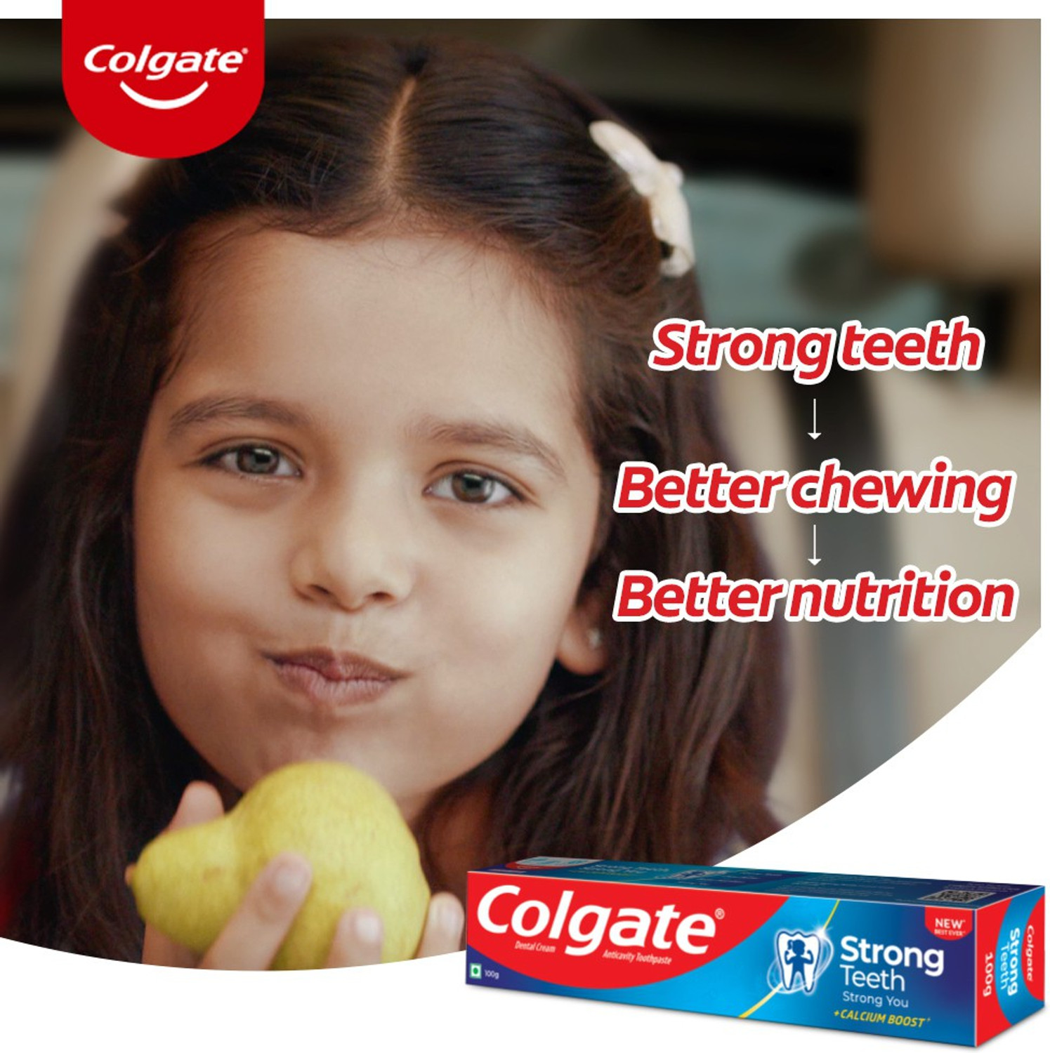 Image of Colgate Strong Teeth and Active Salt Toothpaste