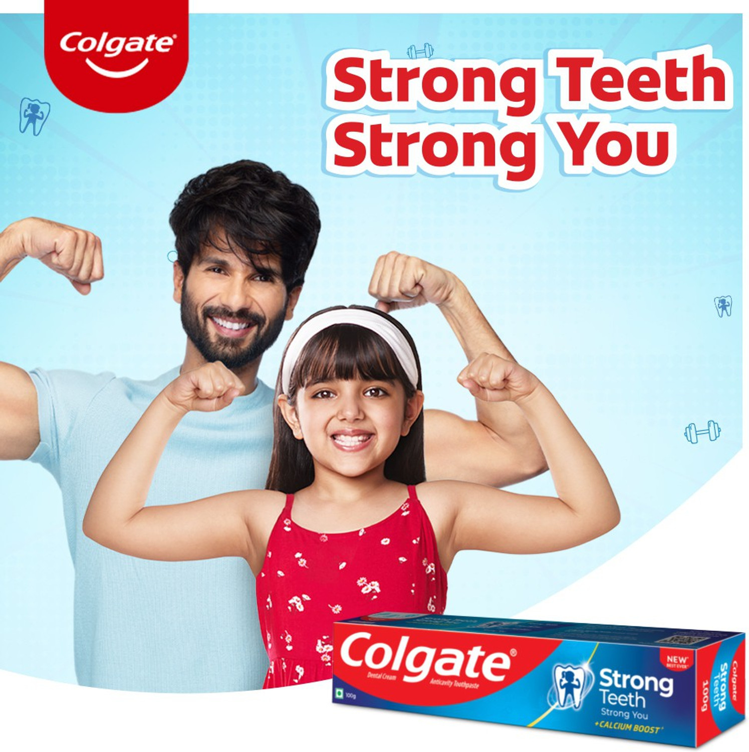 Image of Colgate Strong Teeth and Active Salt Toothpaste