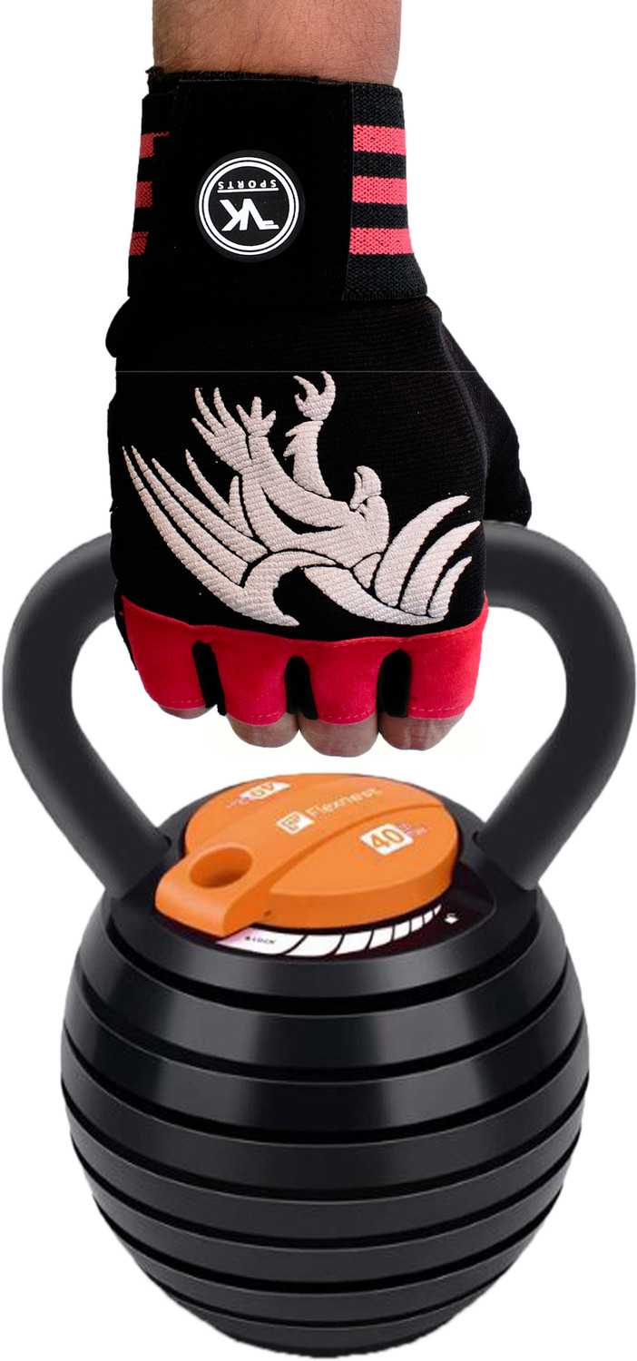Image of VK Fashions Lycra Gym Gloves for Weightlifting, Crossfit, Fitness Gym & Fitness Gloves