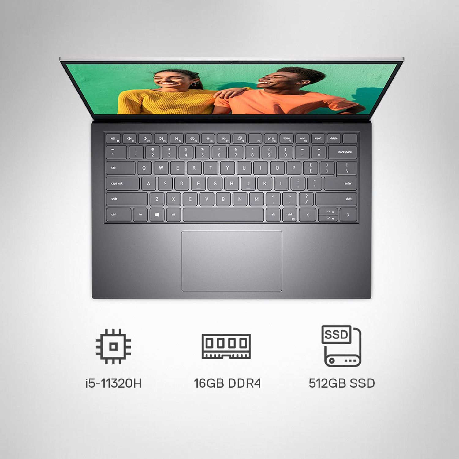 Image of DELL Inspiron Intel Core i5 11th Gen 11320H - (16 GB /512 GB SSD /Windows 11 Home) Inspiron 5418 Thin and Light Laptop