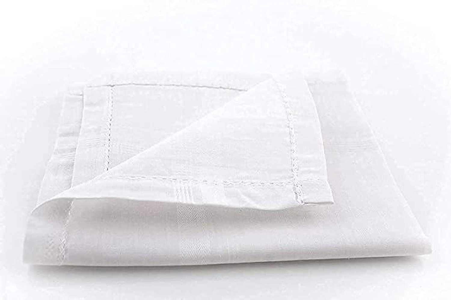 Image of kelpertech Milky white Gifts Purpose white labelled Hankerchief [ inchWHITTE inch] Handkerchief
