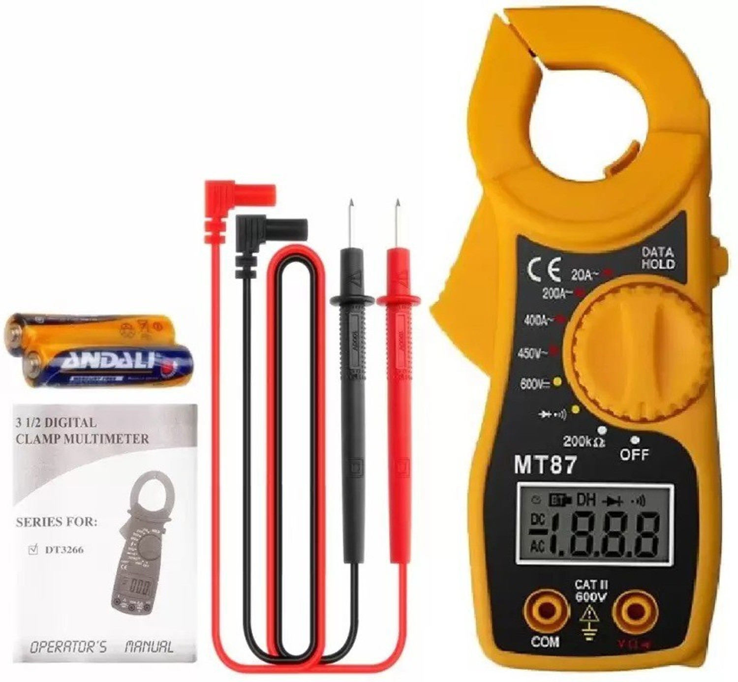 Image of SG Flash Mt-87 Mini Pocket Handheld Portable Digital Clamp Meter Digital Multimeter